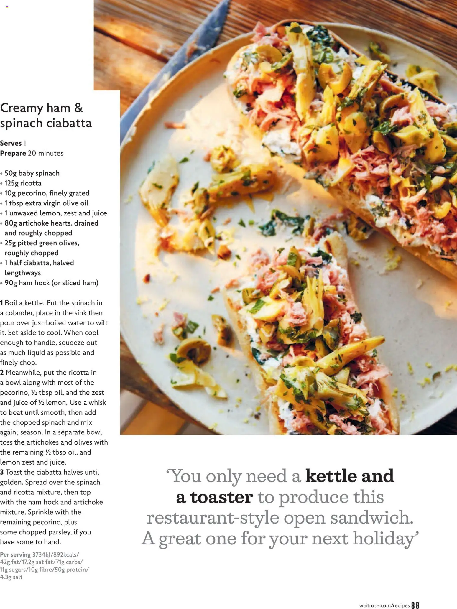 {H1} | Page: 89 | Products: Salt, Ham, Juice, Water