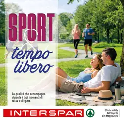 Anteprima del volantino Interspar volantino Sport & Tempo Libero valido a partire dal 09.04.2026