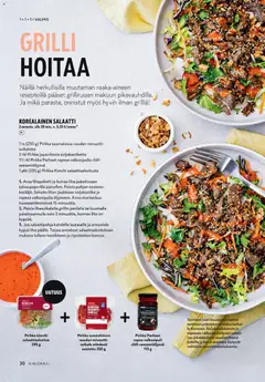 K-Citymarket-mainoslehti voimassa 06.05.2026 alkaen | Sivu: 30 | Tuotteet: Grilli, Valkosipuli, Chili, Salaatti