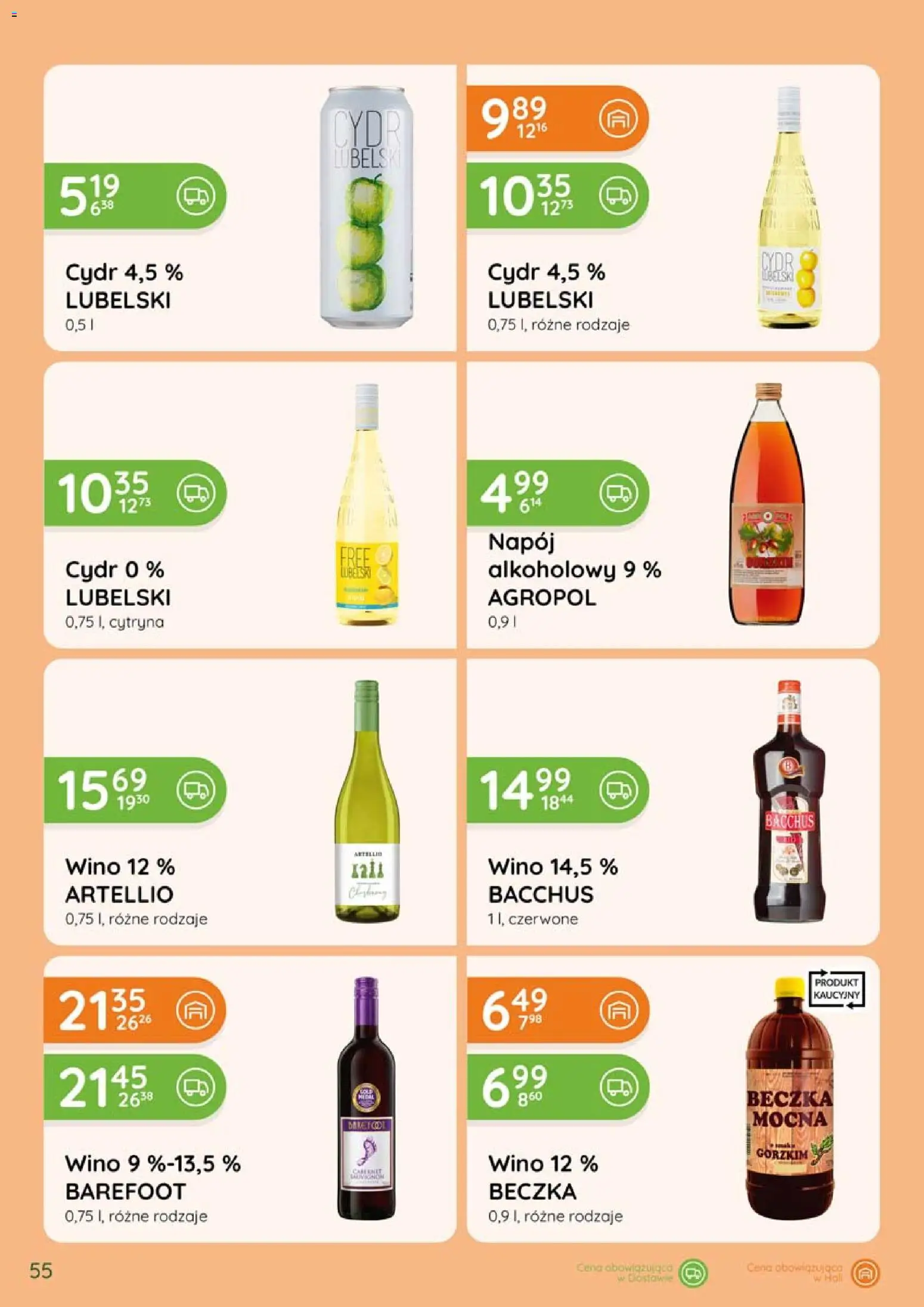 Eurocash gazetka - Katalog Alkoholowy od 01.09.2026 | Strona: 55 | Produkty: Cytryna, Cydr, Wino