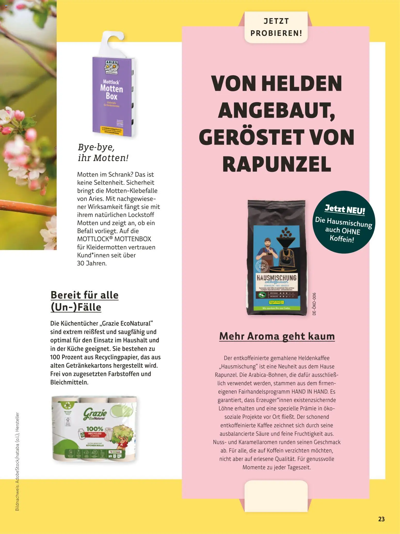 Denns BioMarkt Kreo Magazin – gültig ab 27.05.2026 | Seite: 23 | Produkte: Kaffee, Schrank, Küche