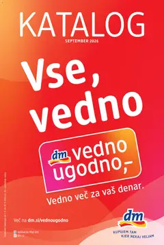 DM Drogerie Markt katalog akcije – veljaven od 01.09.2026