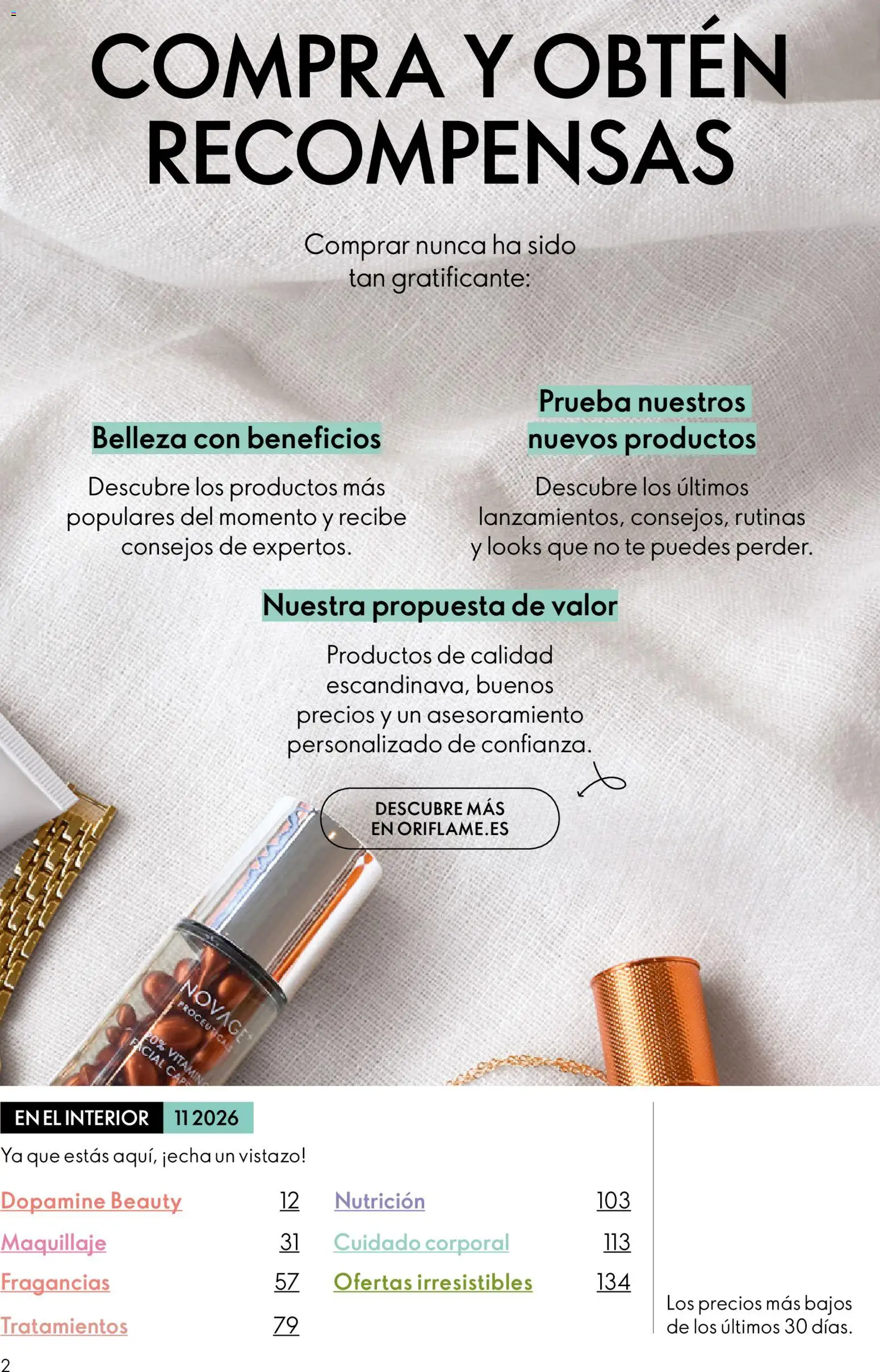 Oriflame - Catálogo Campaña 11 │ válido desde el 05/08/2026 | Página: 2 | Productos: Maquillaje, Té