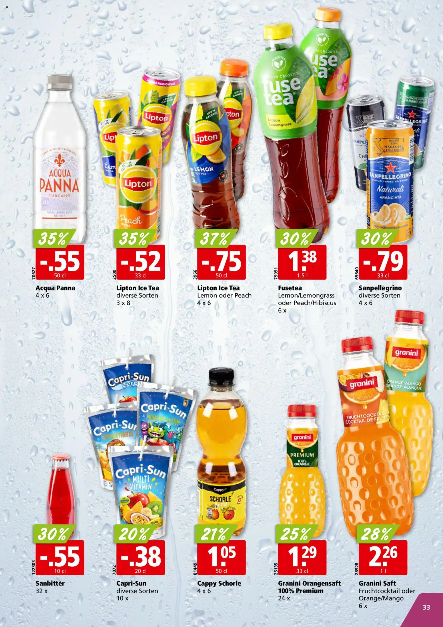 Aligro aktionen Schlieren, Gossau SG, Frauenfeld, Rapperswil-Jona, Sargans, Bern – gültig ab 26.10.2026 | Seite: 33 | Produkte: Orangensaft, Saft