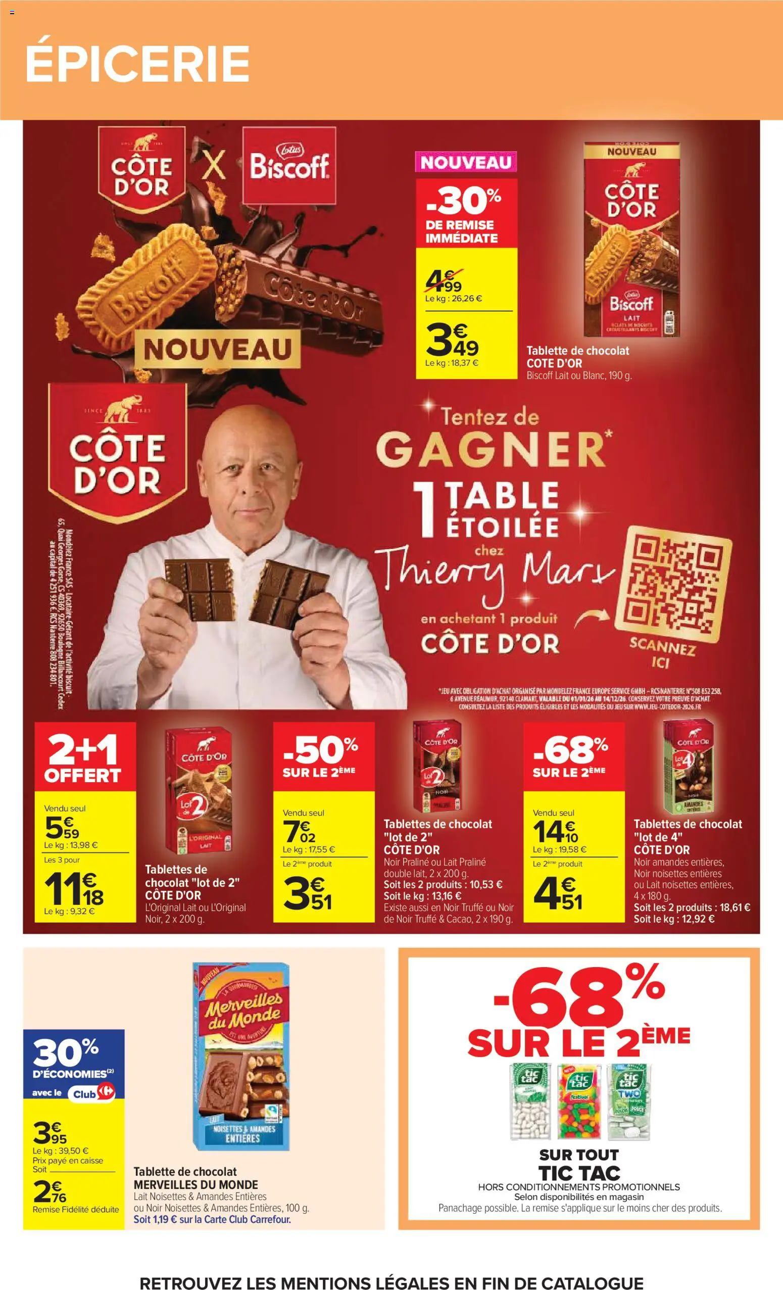 {H1} | Page: 58 | Produits: Tablette, Tablettes de chocolat, Table, Lait
