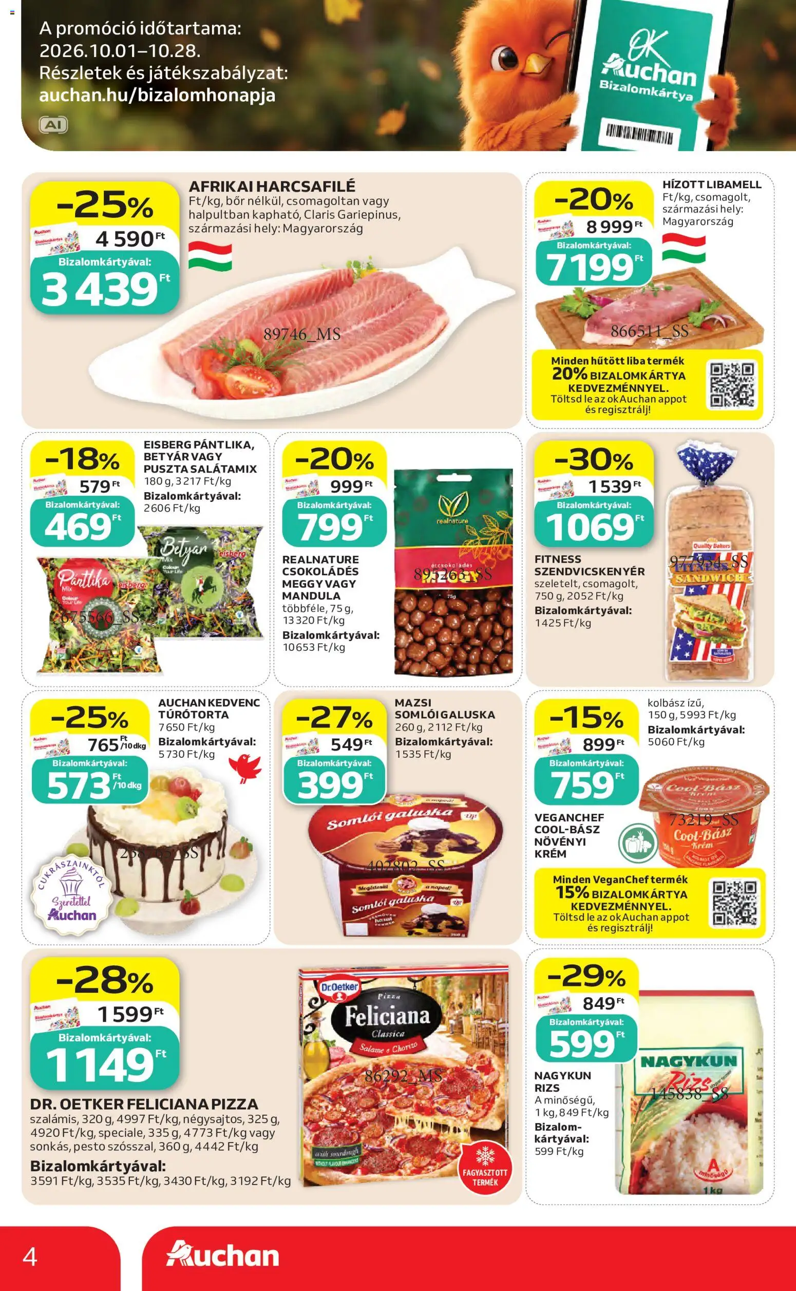 Auchan akciós ujság - amely érvényes a következő dátumtól: 2026.10.22. | Oldal: 4