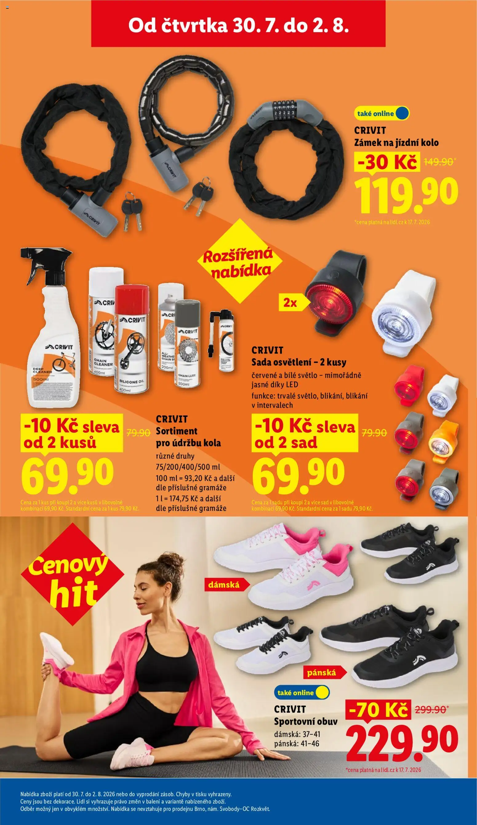 Lidl leták - Spotřební zboží od 27.07.2026 | Strana: 19 | Produkty: Obuv, Kolo, Kola, LED