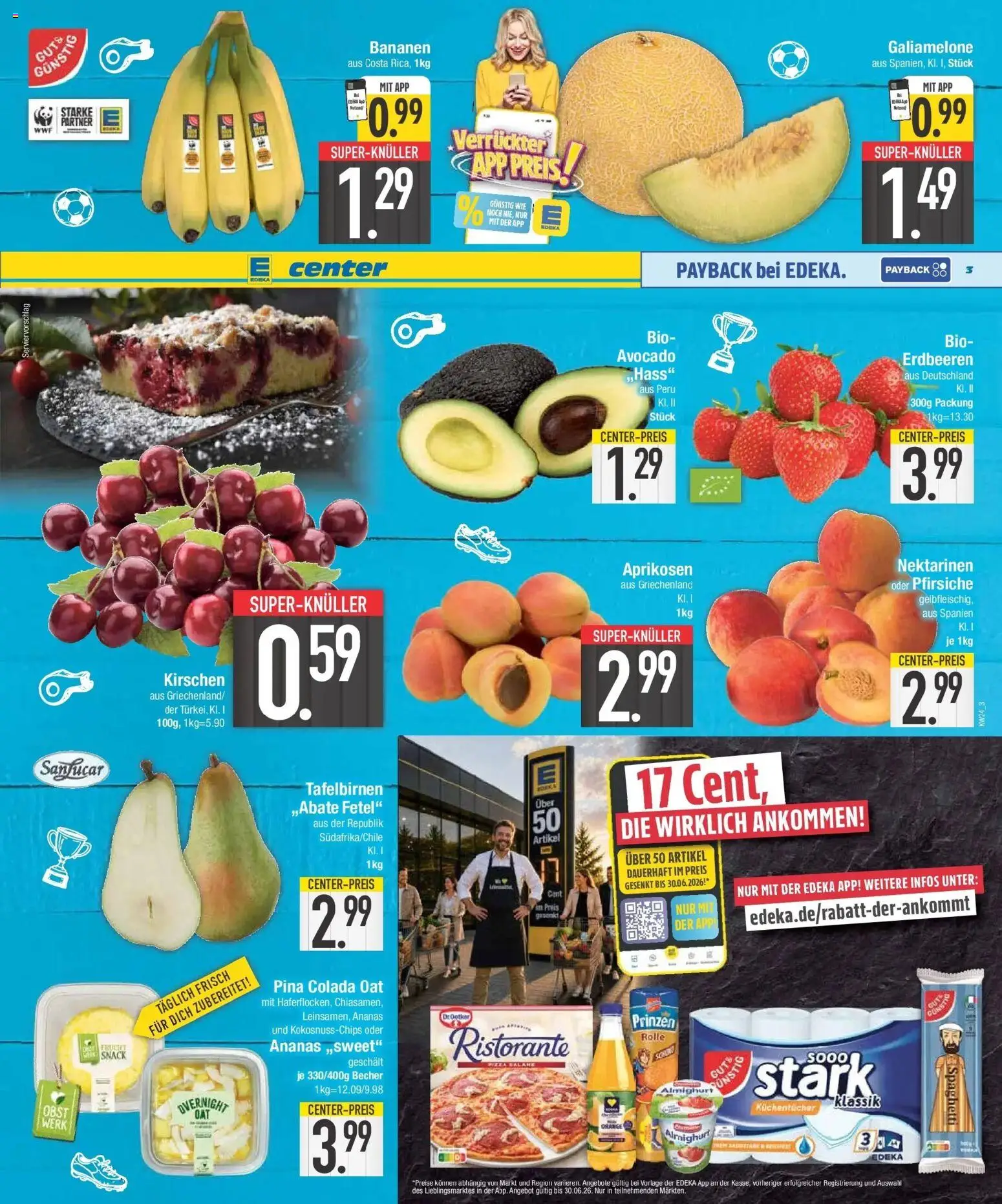 E center Prospekt Neuburg An Der Donau – gültig ab 08.06.2026 | Seite: 3 | Produkte: Ristorante, Bananen, Ananas, Avocado