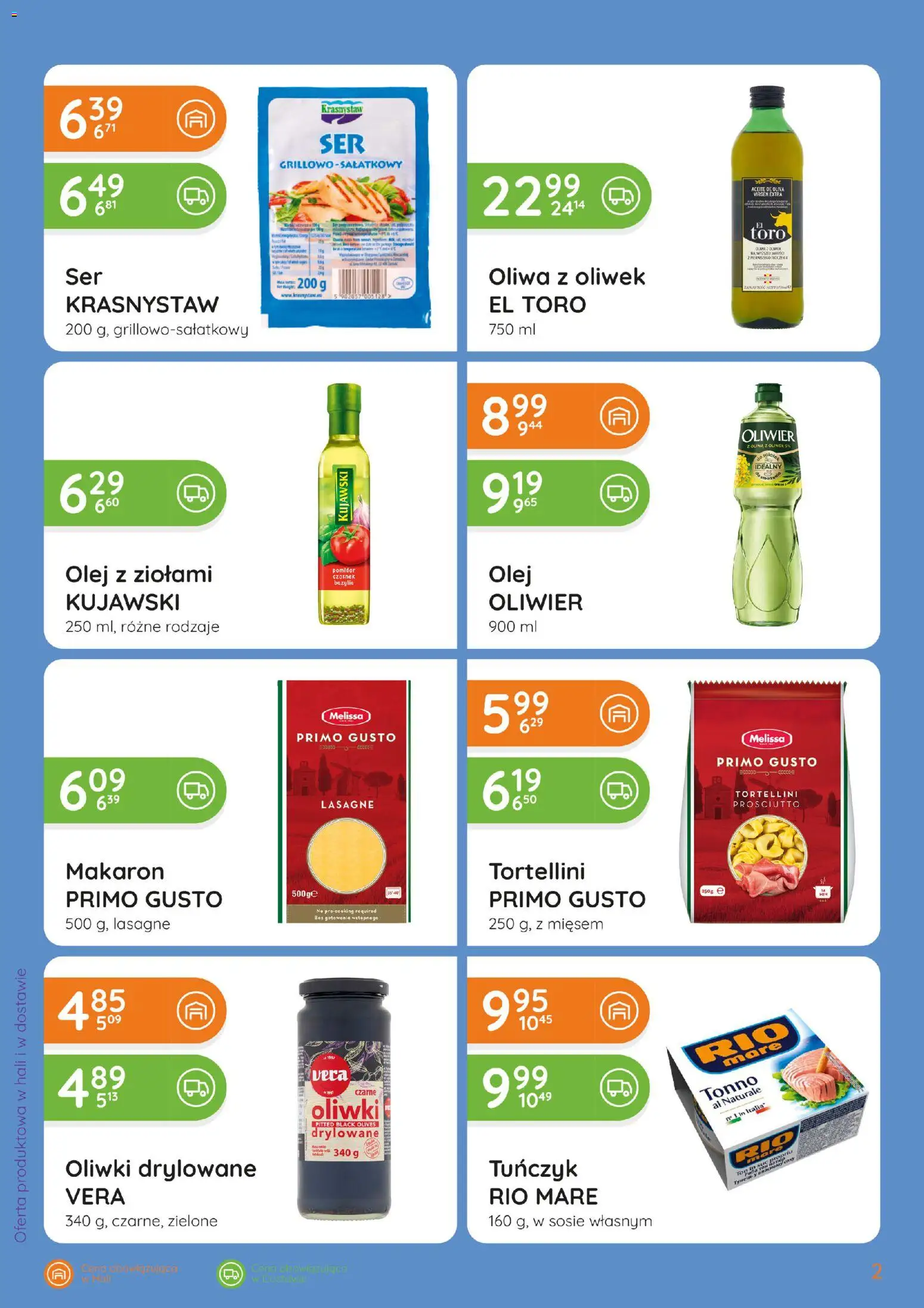 Eurocash gazetka - Katalog Kuchnia Śródziemnomorska od 08.10.2026 | Strona: 2 | Produkty: Czarne oliwki, Tortellini, Bazylia, Makaron