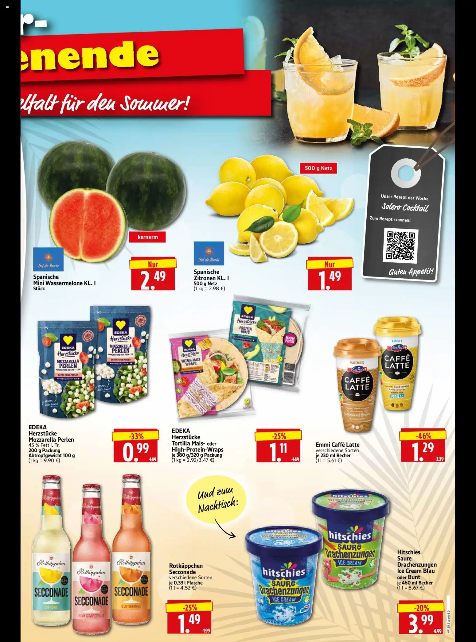 HERKULES Sonderbeilage – gültig ab 09.07.2026 | Seite: 3 | Produkte: Mozzarella, Grapefruit, Wassermelone, Zitronen