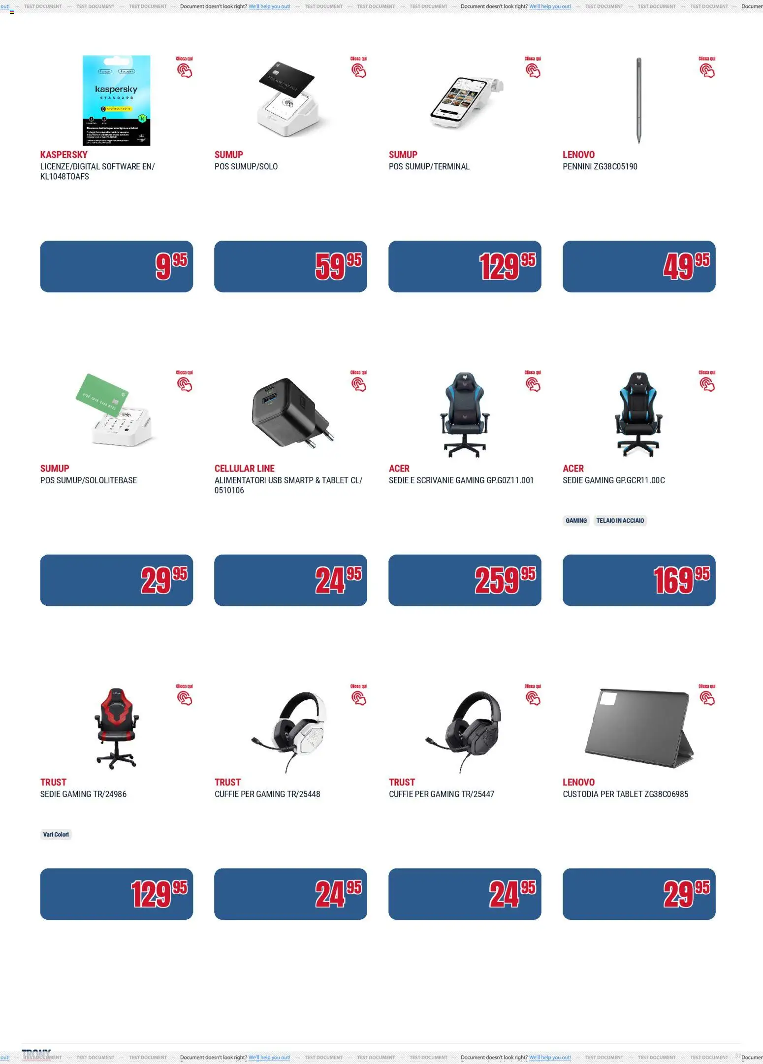 Volantino Trony del 21.05.2026 | Pagina: 7 | Prodotti: Tablet, Cuffie, USB