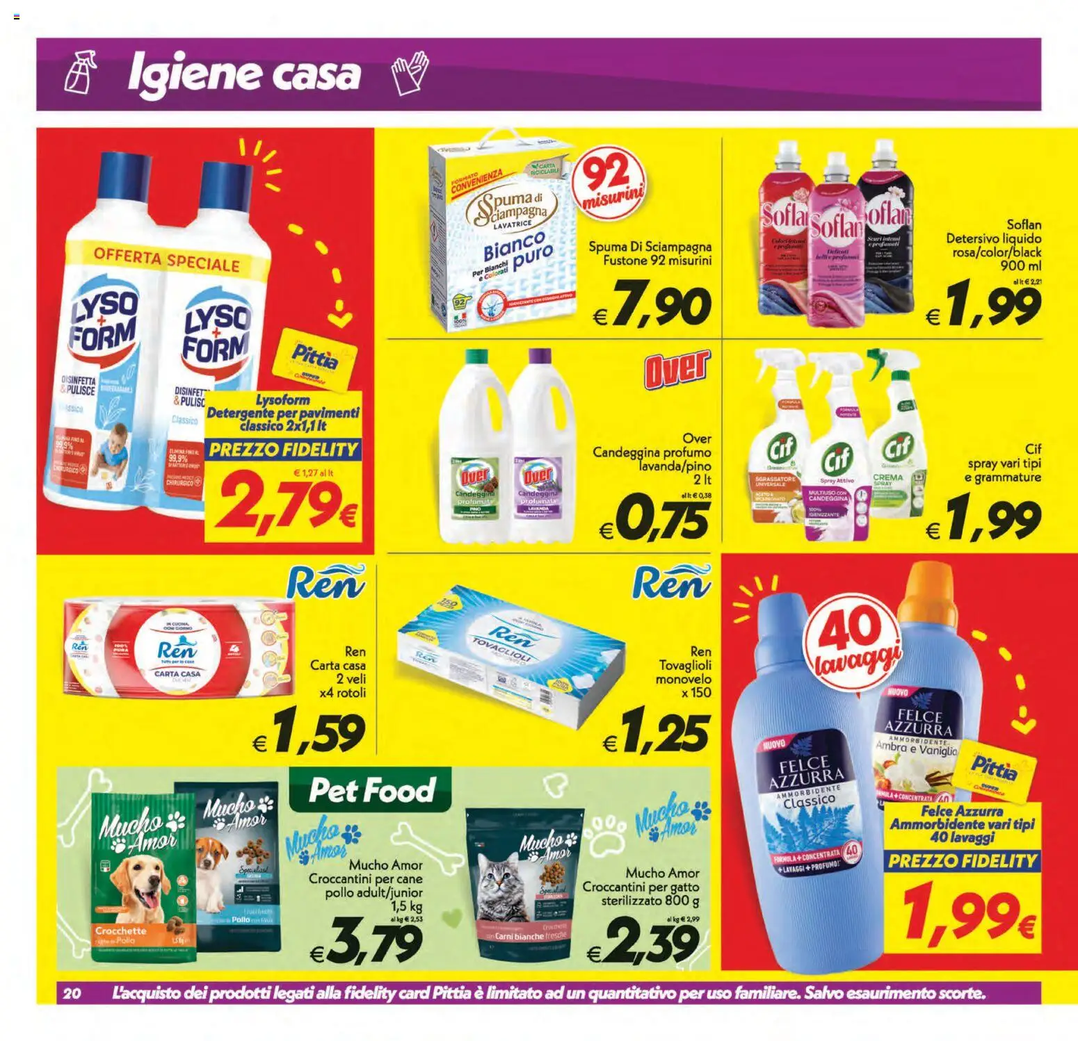 Volantino SuperConveniente del 21/08/2026 | Pagina: 20 | Prodotti: Vaniglia, Crema, Crocchette, Lavatrice