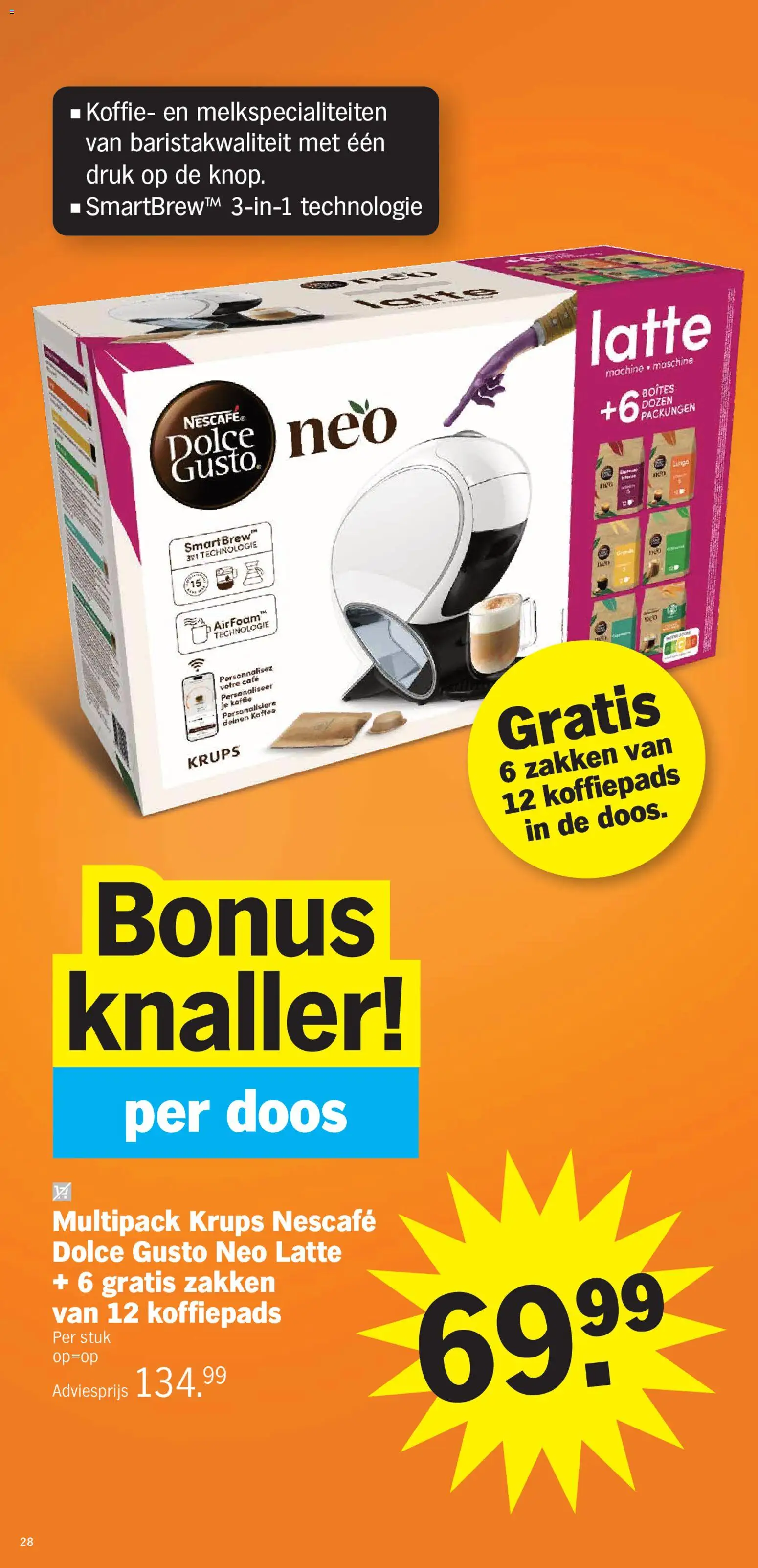 {H1} | Pagina: 28 | Producten: Nescafe, Koffiepads, Koffie