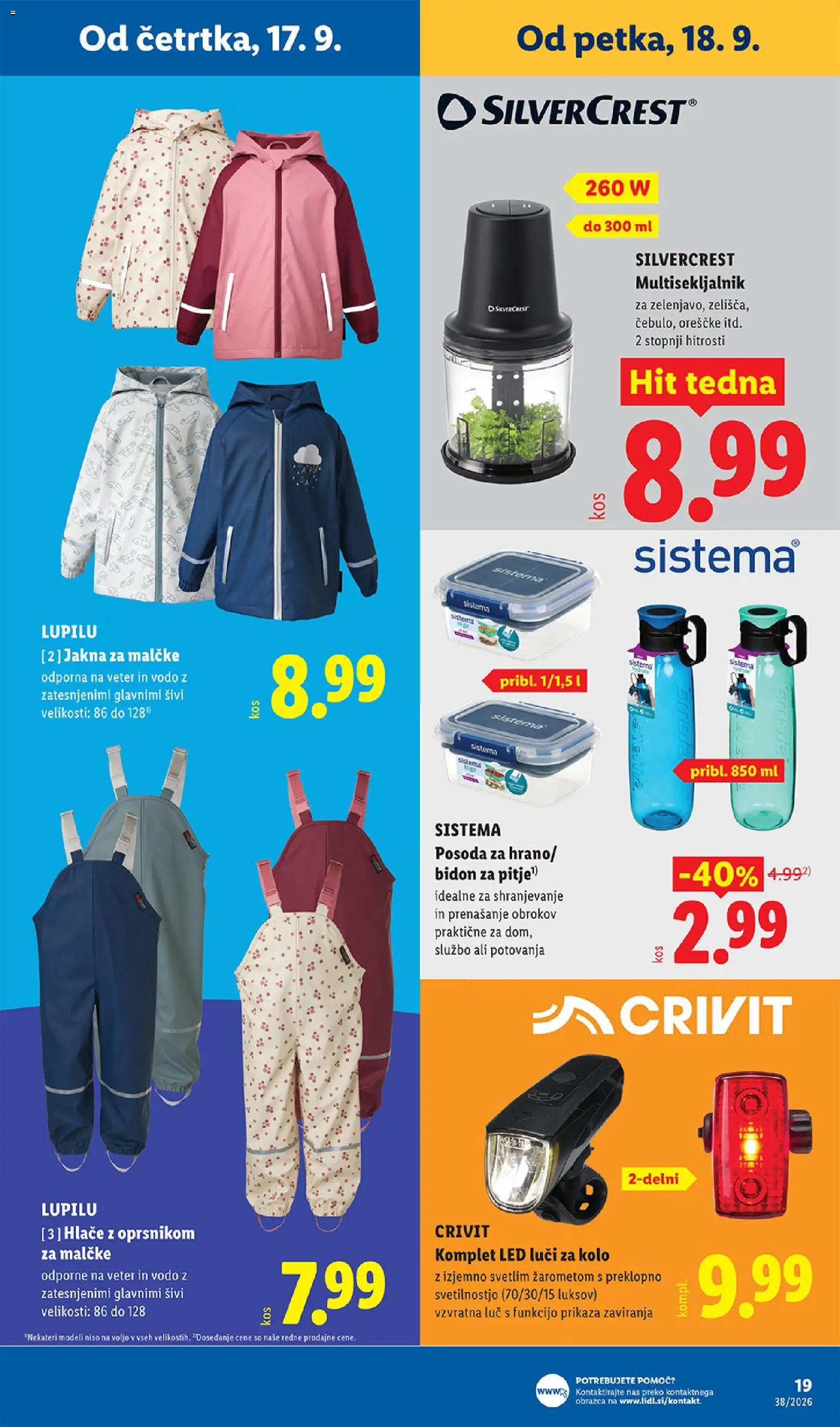 Novi Lidl katalog ponudbe – veljaven od 17.09.2026 | Stran: 33 | Izdelki: Jakna, Hlace