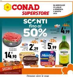 Anteprima del volantino Conad volantino Superstore Lazio valido a partire dal 29/07/2026
