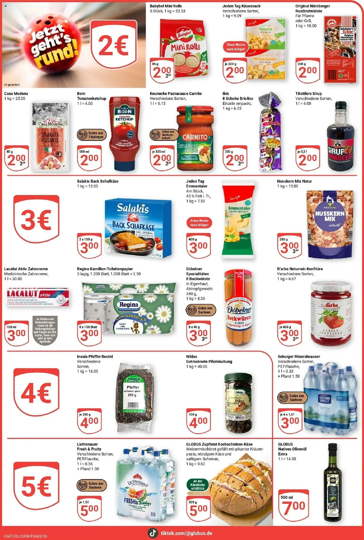 Globus Prospekt Mittelhausen (ab 19.10.2026) » Angebote online | Seite: 25 | Produkte: Gouda, Himbeere, Babybel, Ketchup