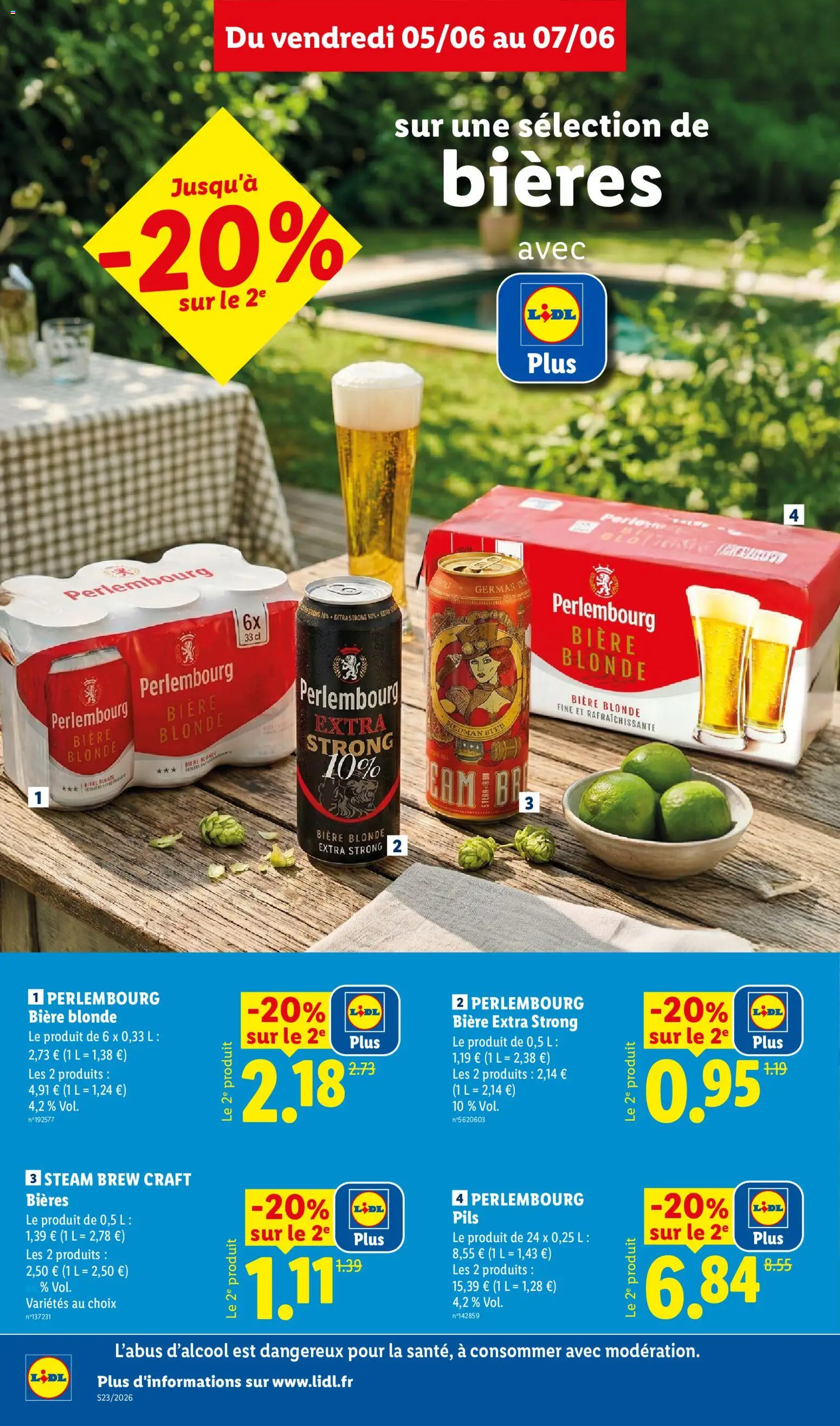 {H1} | Page: 12 | Produits: Bière blonde, Bière