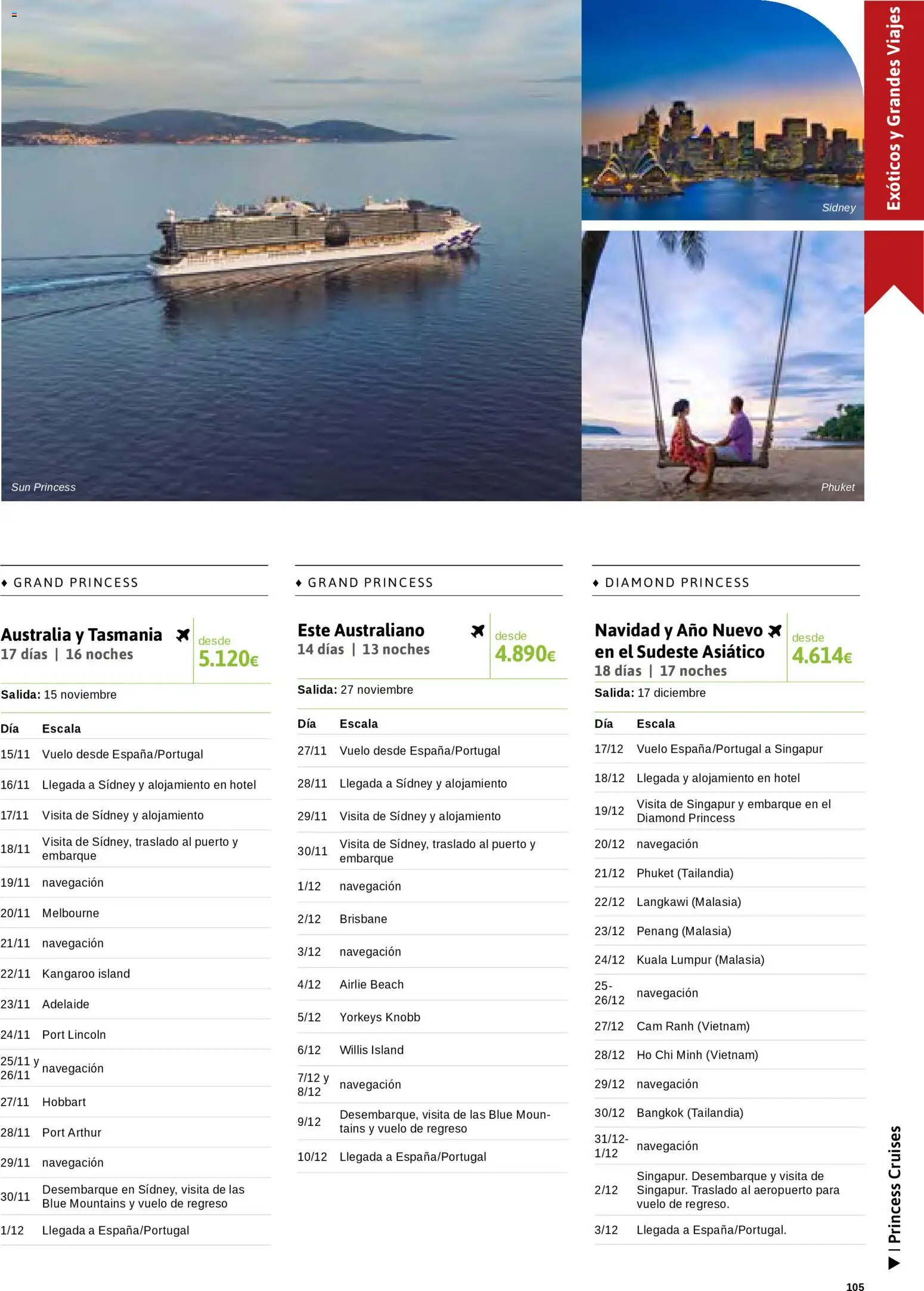 Viajes El Corte Inglés Cruceros marítimos │ válido desde el 01/01/2026 | Página: 106 | Productos: Navegación