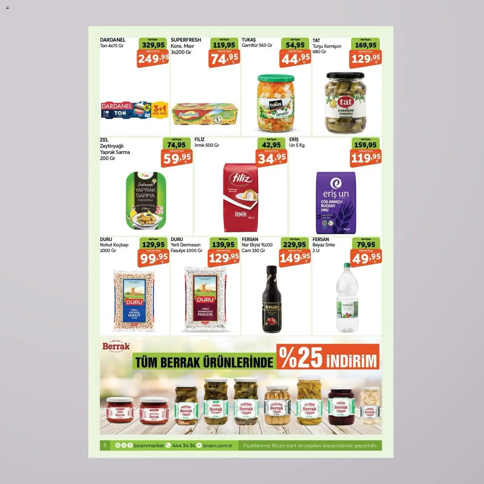 Biçen Market Katalog - 15.05.2026 tarihinden itibaren geçerlidir | Sayfa: 5 | Ürünler: Raf, Sirke, Pancar, Acı biber