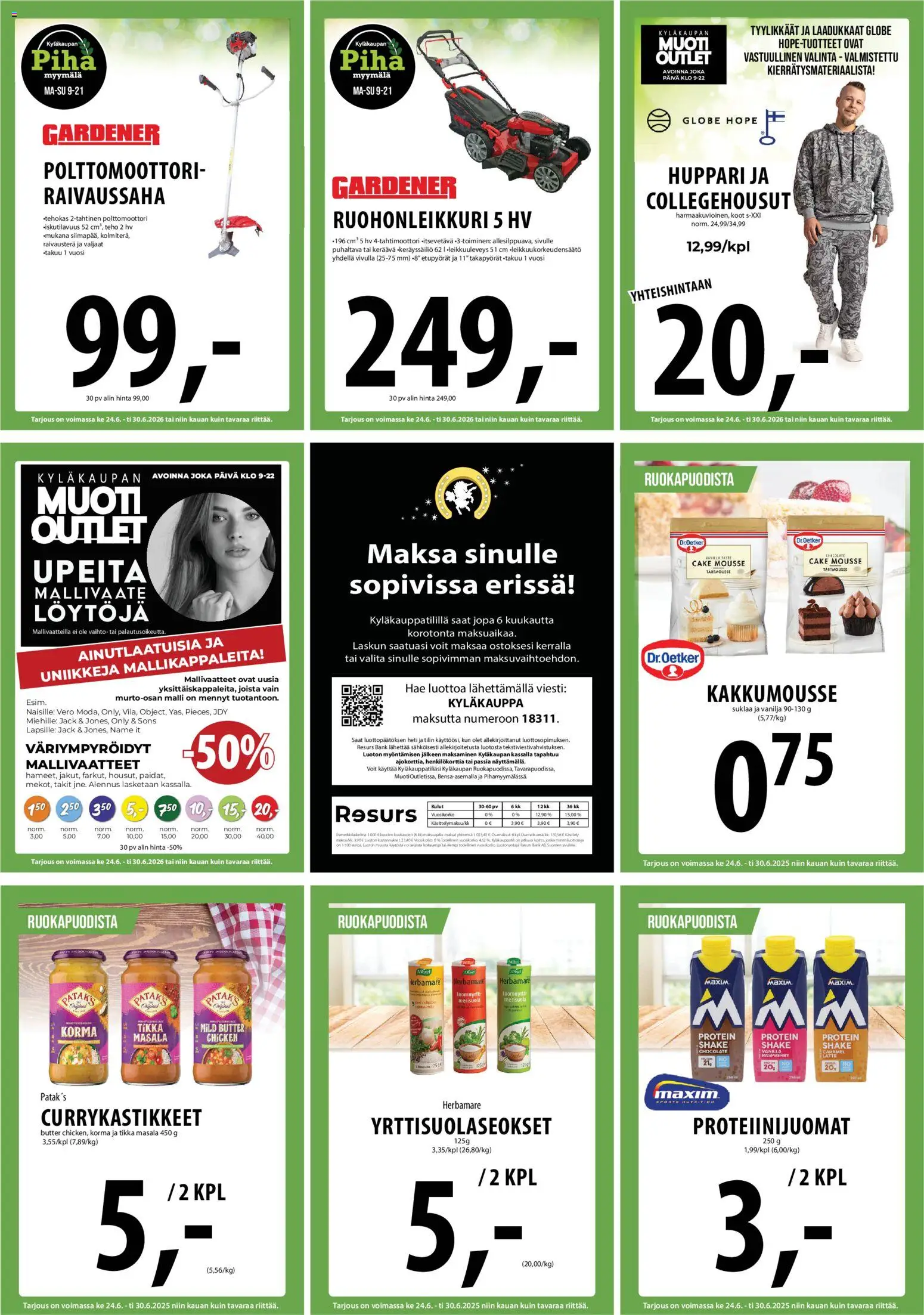 Tuuri tarjoukset – voimassa 24/06/2026 alkaen | Sivu: 35 | Tuotteet: Ruohonleikkuri, Huppari, Voi, Suklaa