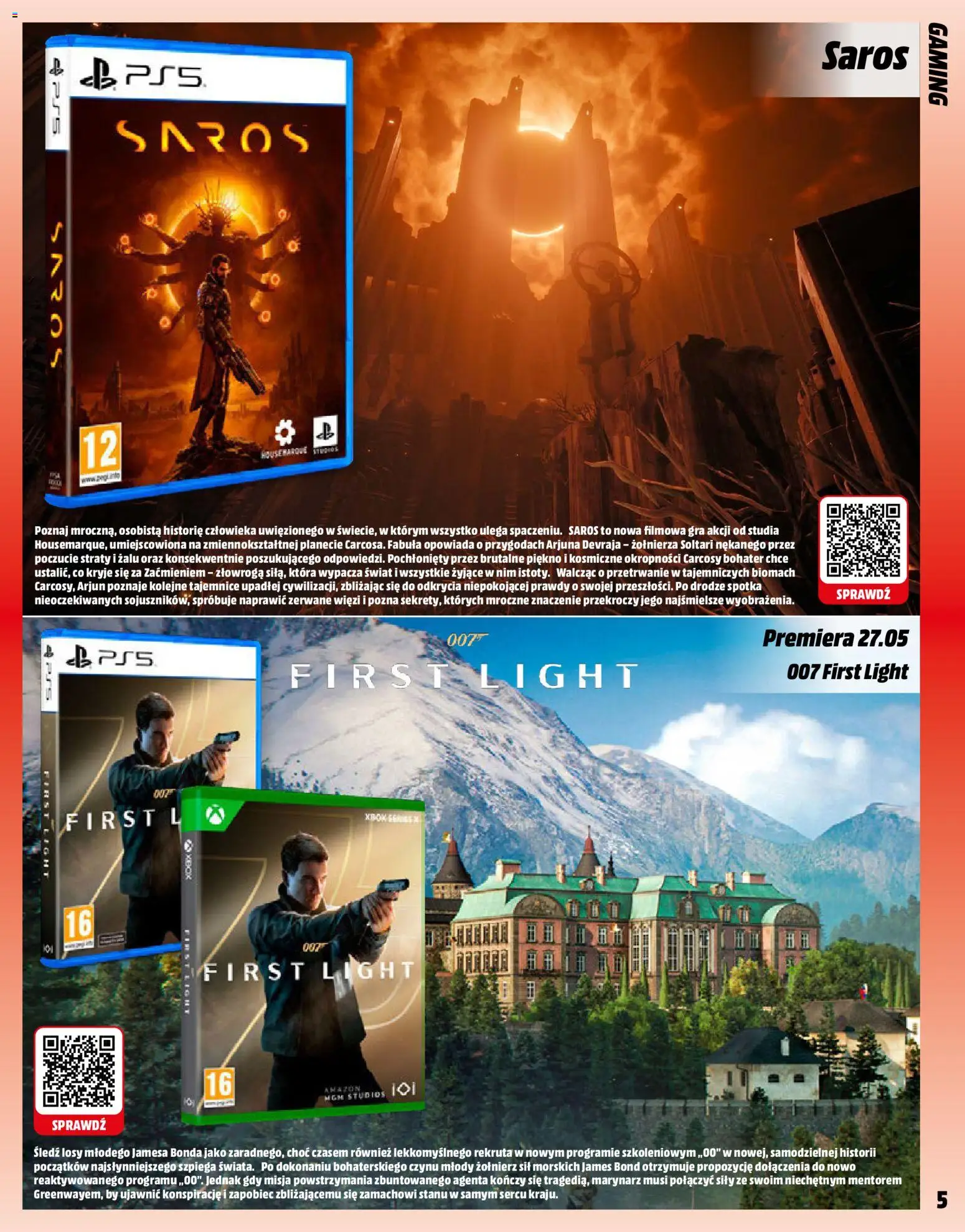 Media Markt promocje od 11.05.2026 | Strona: 5 | Produkty: Śledź, Xbox, Gra