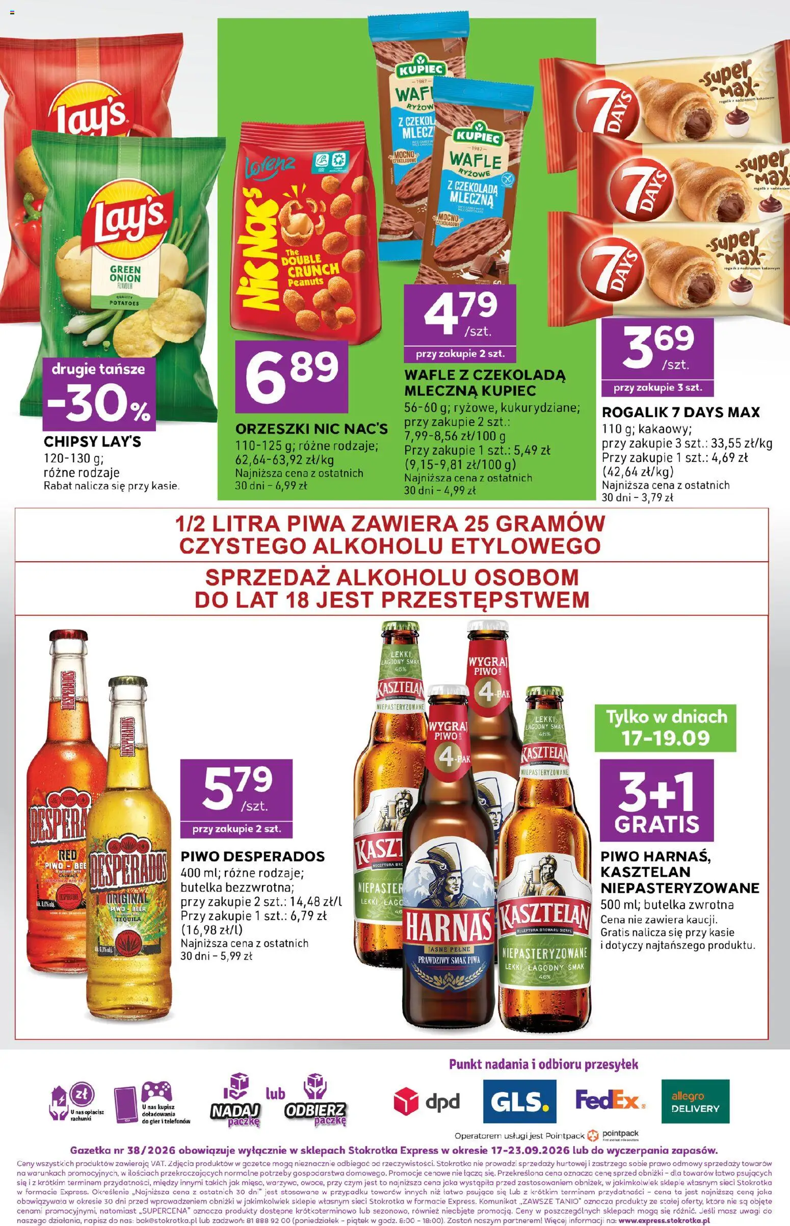 Stokrotka gazetka - Express od 17.09.2026 | Strona: 6 | Produkty: Cachaca, Chipsy, Stokrotka, Tequila