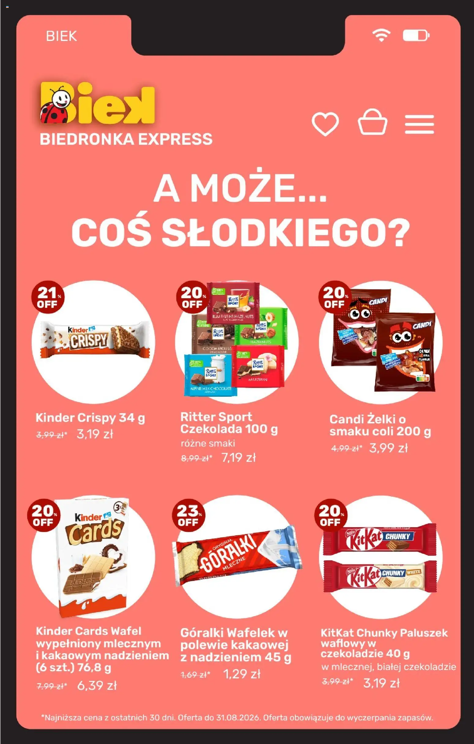 Biedronka Polsko leták - Biek oferta od 28.08.2026 | Strana: 15 | Produkty: Rum, Kinder, Milk chocolate, Cola