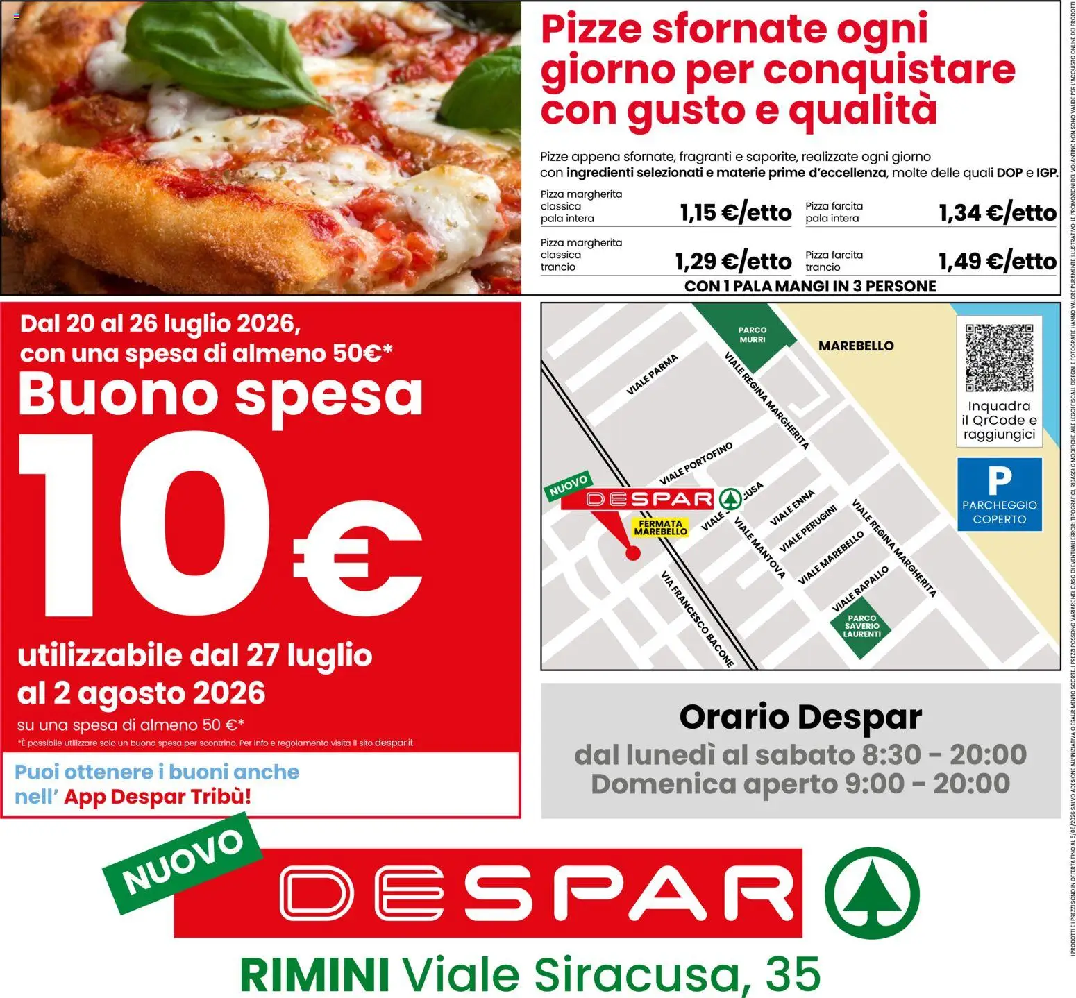 Volantino Despar del 23/07/2026 | Pagina: 8 | Prodotti: Pizza