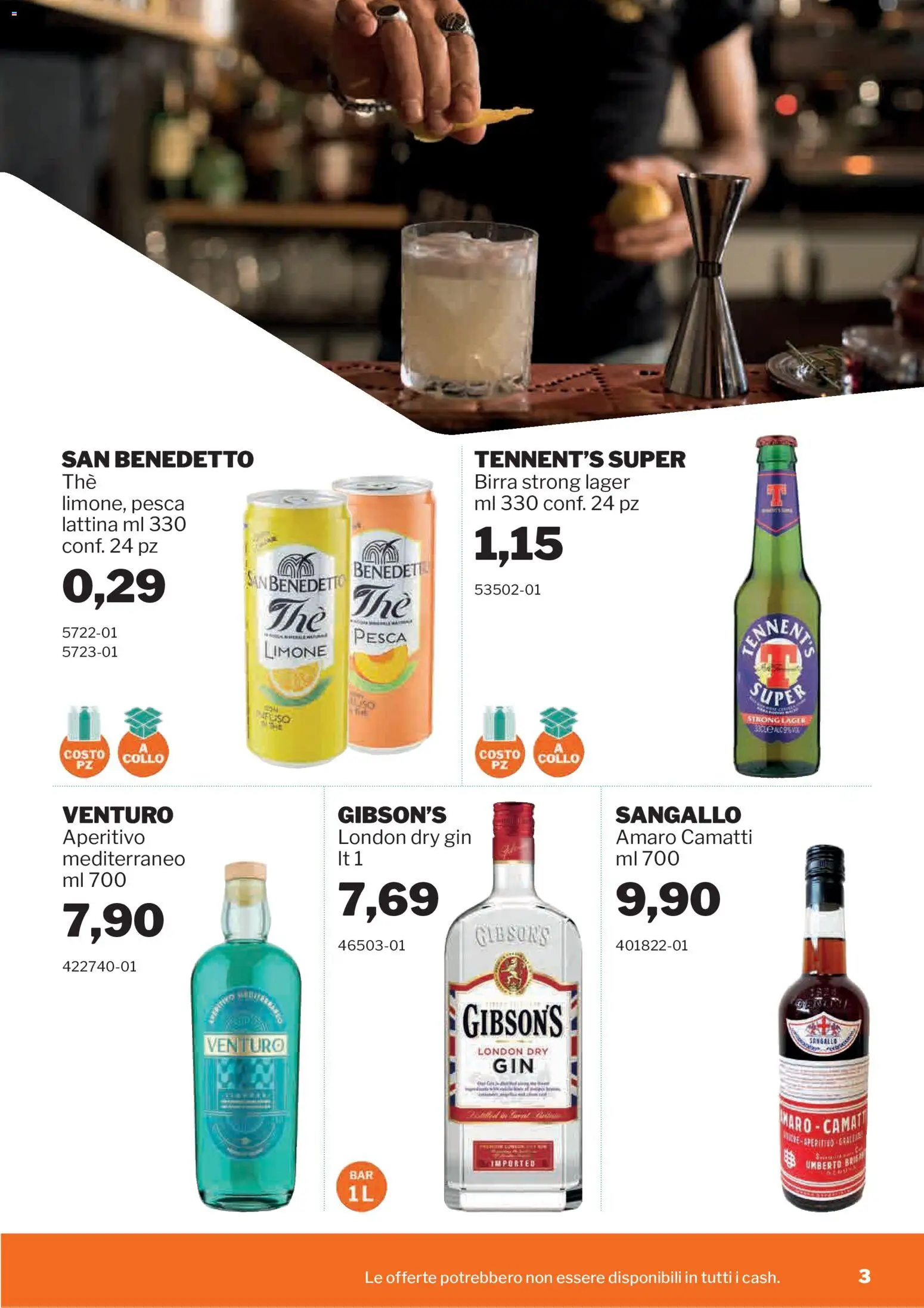 Volantino Sogegross del 20.05.2026 | Pagina: 3 | Prodotti: Birra, Gin, Limone, Amaro