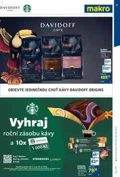 Náhled letáku Makro leták - Obchodní partneři od 20.05.2026 | Strana: 17 | Produkty: Starbucks, Káva, Kávové kapsle, Nespresso