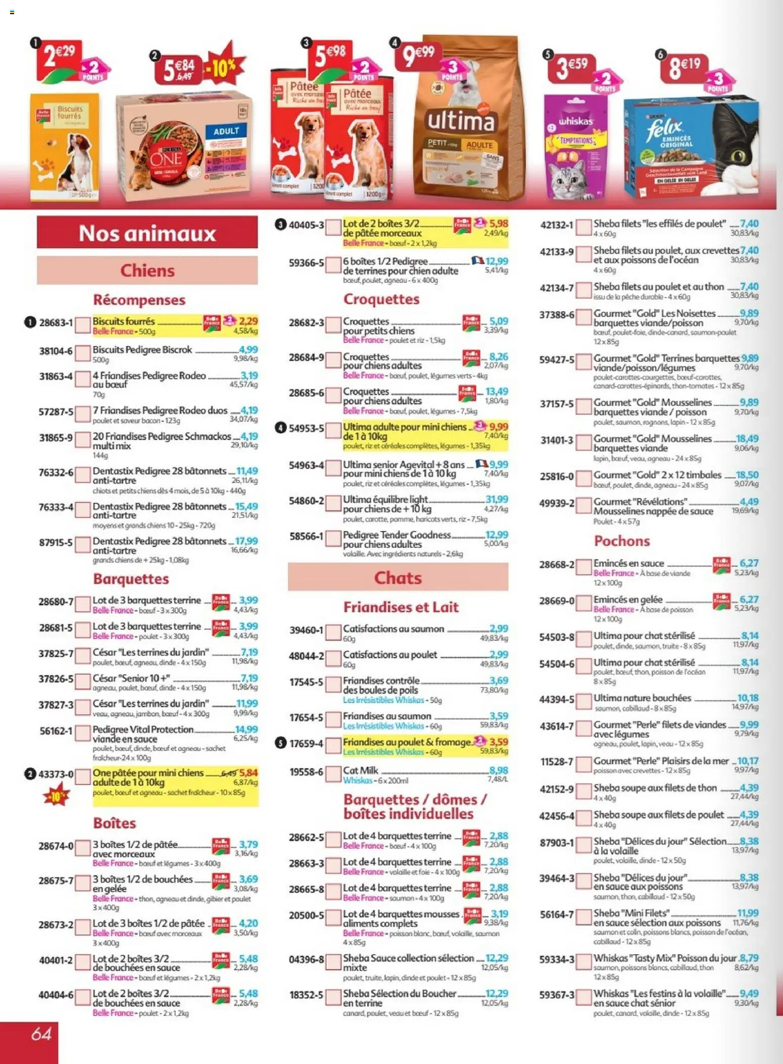 {H1} | Page: 64 | Produits: Soupe, Lapin, Fromage, Viande