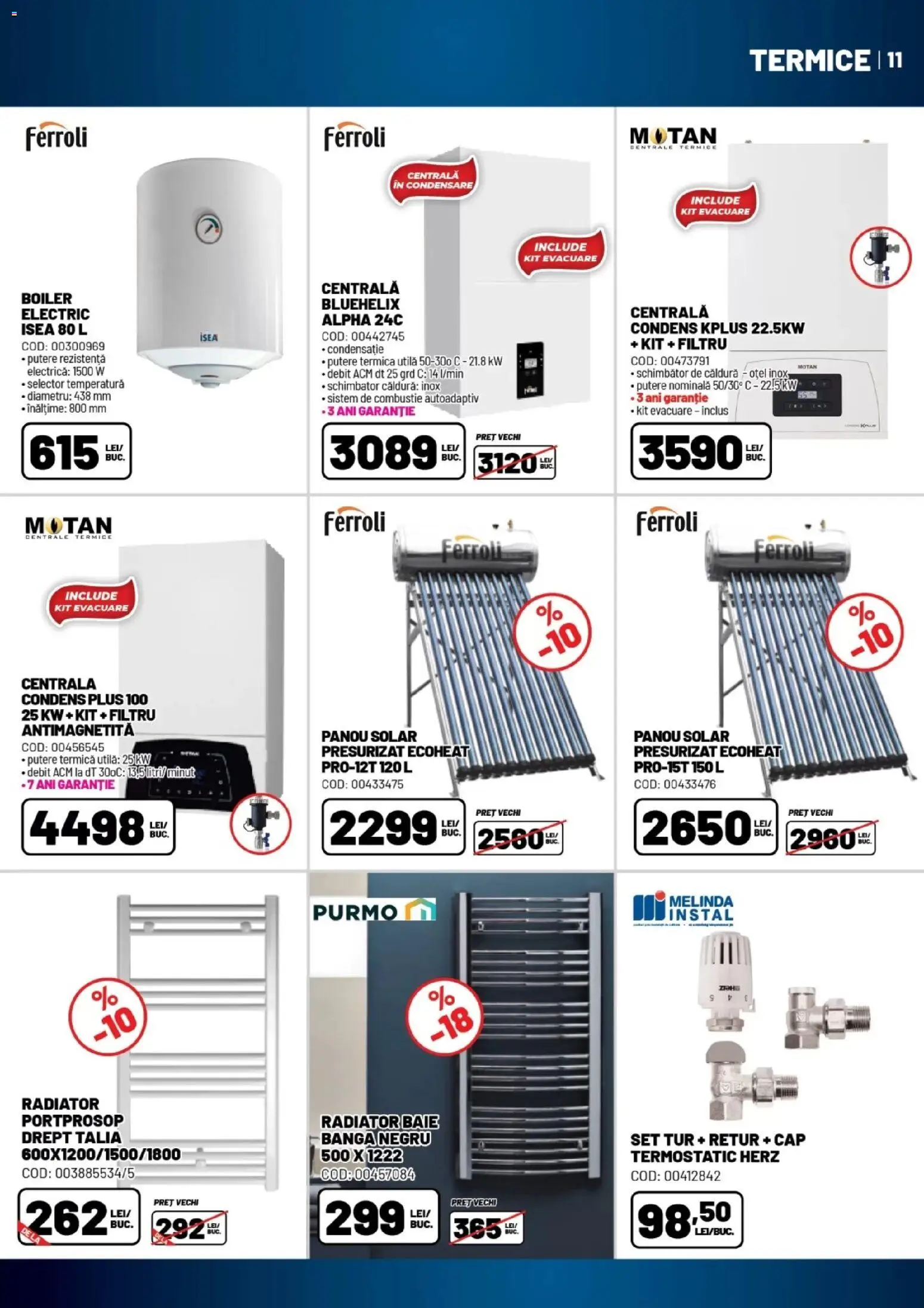 Noul catalog Ambient – valabil de la 18.08.2026 | Pagină: 11 | Produse: Boiler, Electrică, Panou solar, Plus