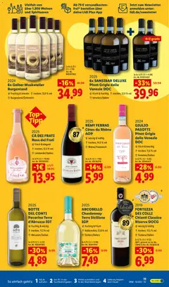Náhled letáku Lidl Německo leták - Wein & Spirituosen od 01.10.2026 | Strana: 11 | Produkty: Deluxe, Pecorino, Chia, Pinot Grigio