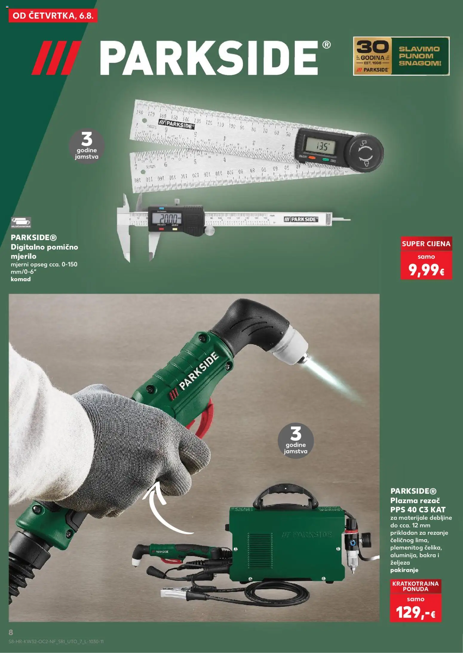 Kaufland katalog | vrijedi od 06.08.2026 | Stranica: 8 | Proizvodi: Baterije, Rezač, Parkside