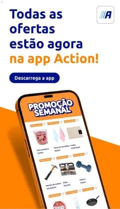 Pré-visualização Action folheto válido de 08/07/2026 | Página: 19 | Produtos: Pilhas, Martelo