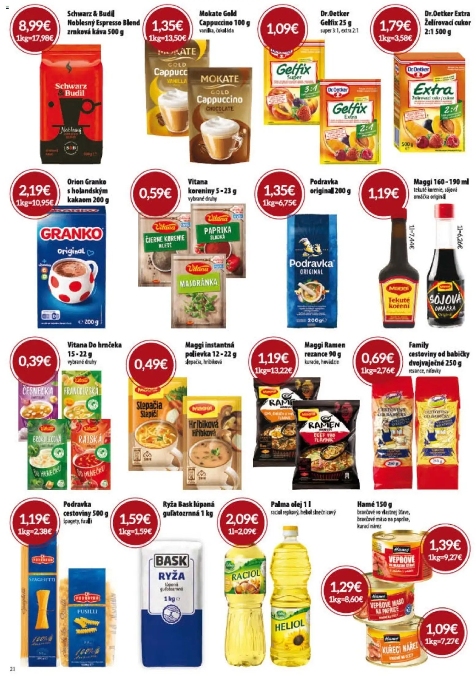 Nové KARMEN CBA akcie – leták je platný od 04.06.2026 | Strana: 21 | Produkty: Paprika, Čokoláda, Omáčka, Granko