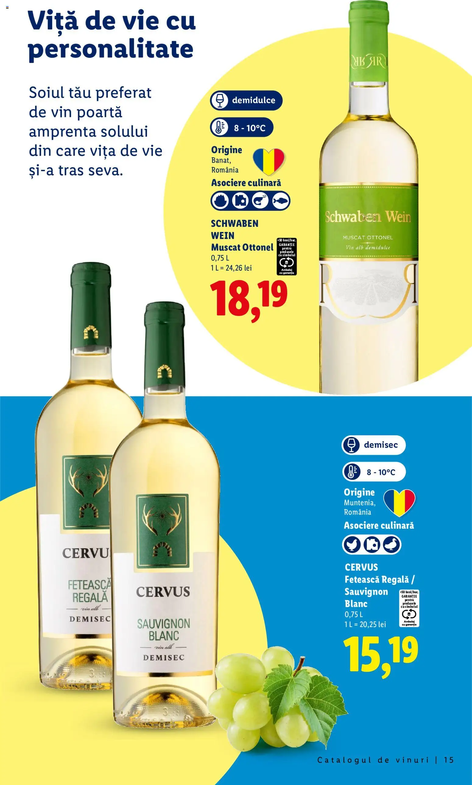 Noul catalog Lidl – valabil de la 28.09.2026 | Pagină: 15 | Produse: Vită, Vin alb, Vin, Sauvignon