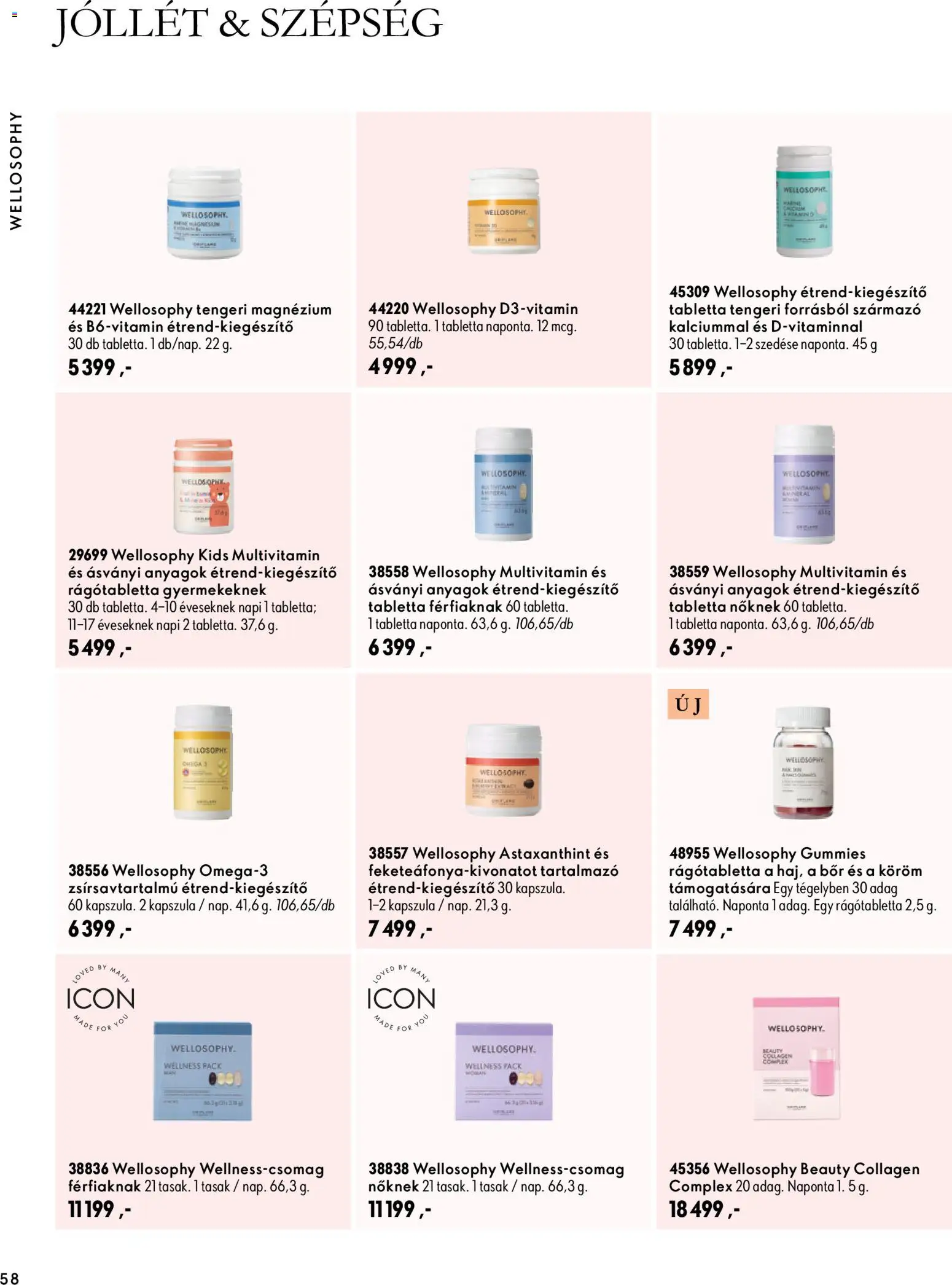 Oriflame akciós ujság - amely érvényes a következő dátumtól: 2026.09.30. | Oldal: 58 | Termékek: Magnézium, Tabletta, Bor, Multivitamin
