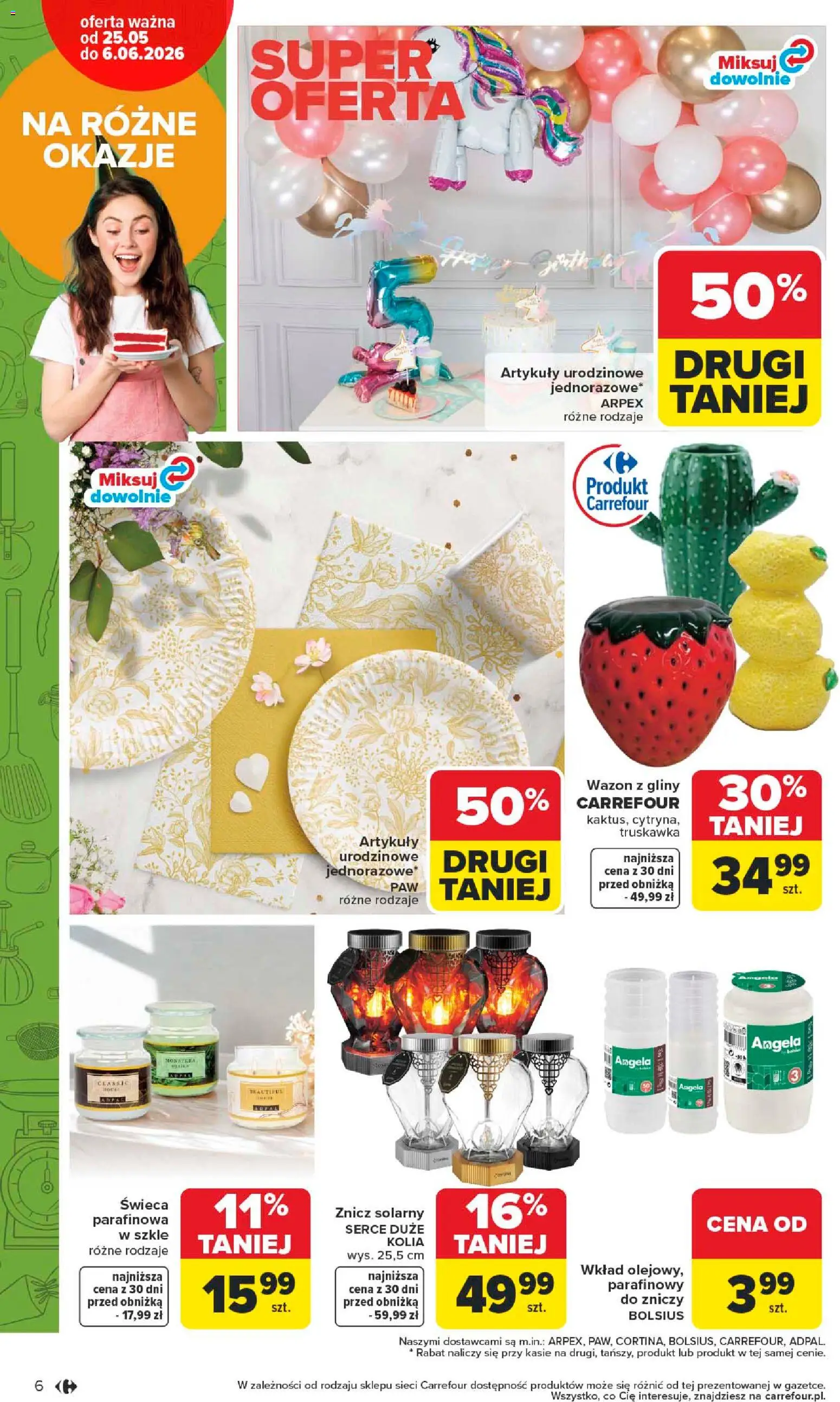Carrefour gazetka - Łap super okazje od 25.05.2026 | Strona: 6 | Produkty: Wazon