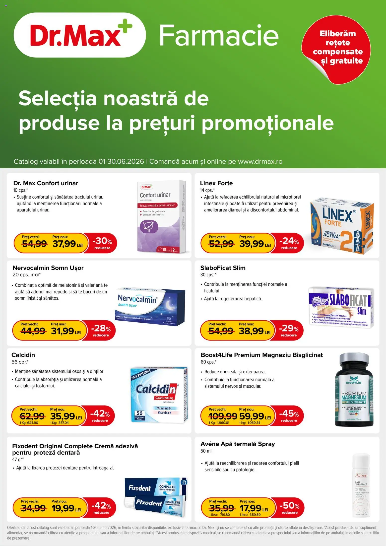 Noul catalog Dr.Max – valabil de la 01.06.2026 | Pagină: 1