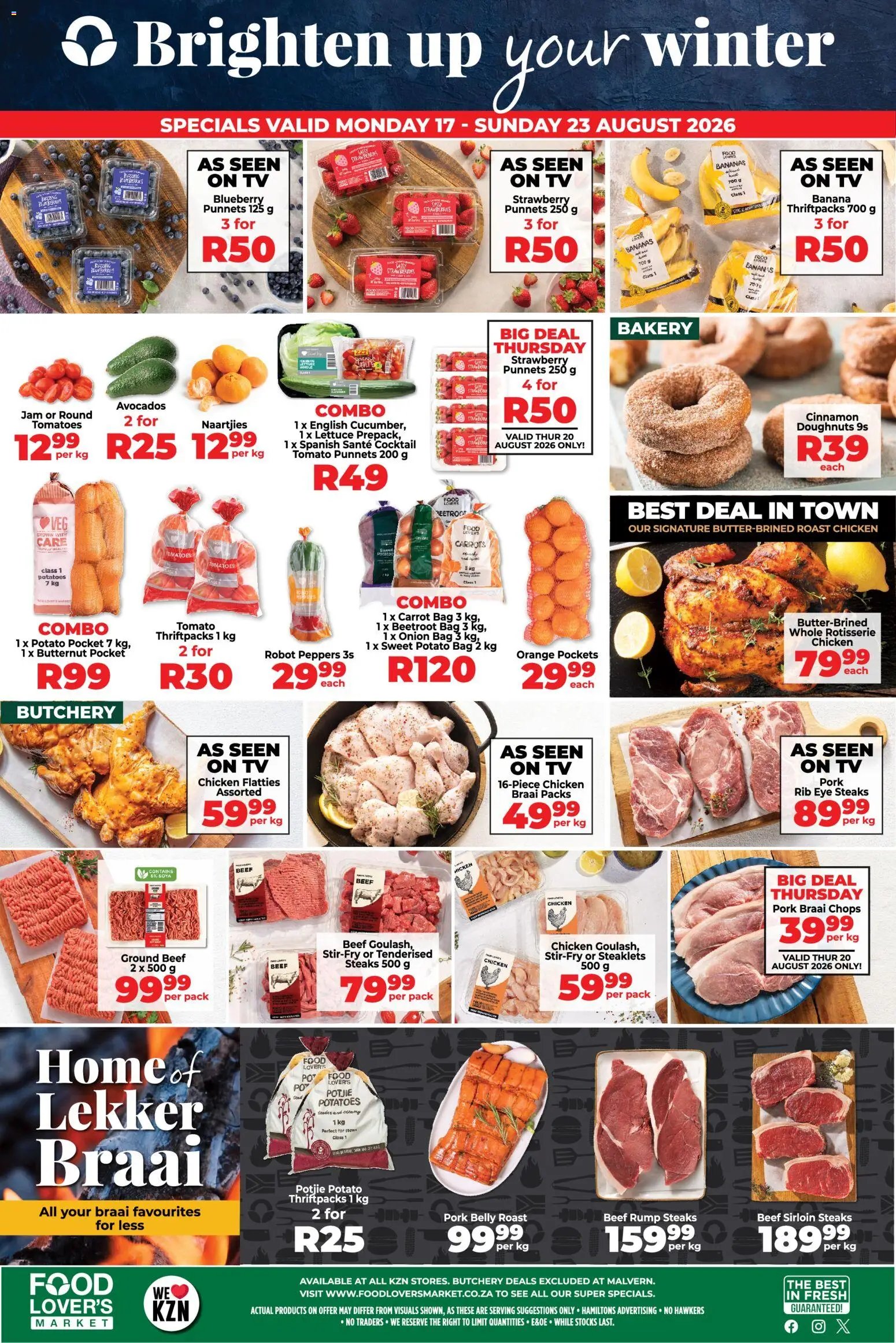 New Food Lover's Market catalogue – valid from 17/08/2026 | Page: 1 | Products: Jam, Carrots, Onion, Lettuce