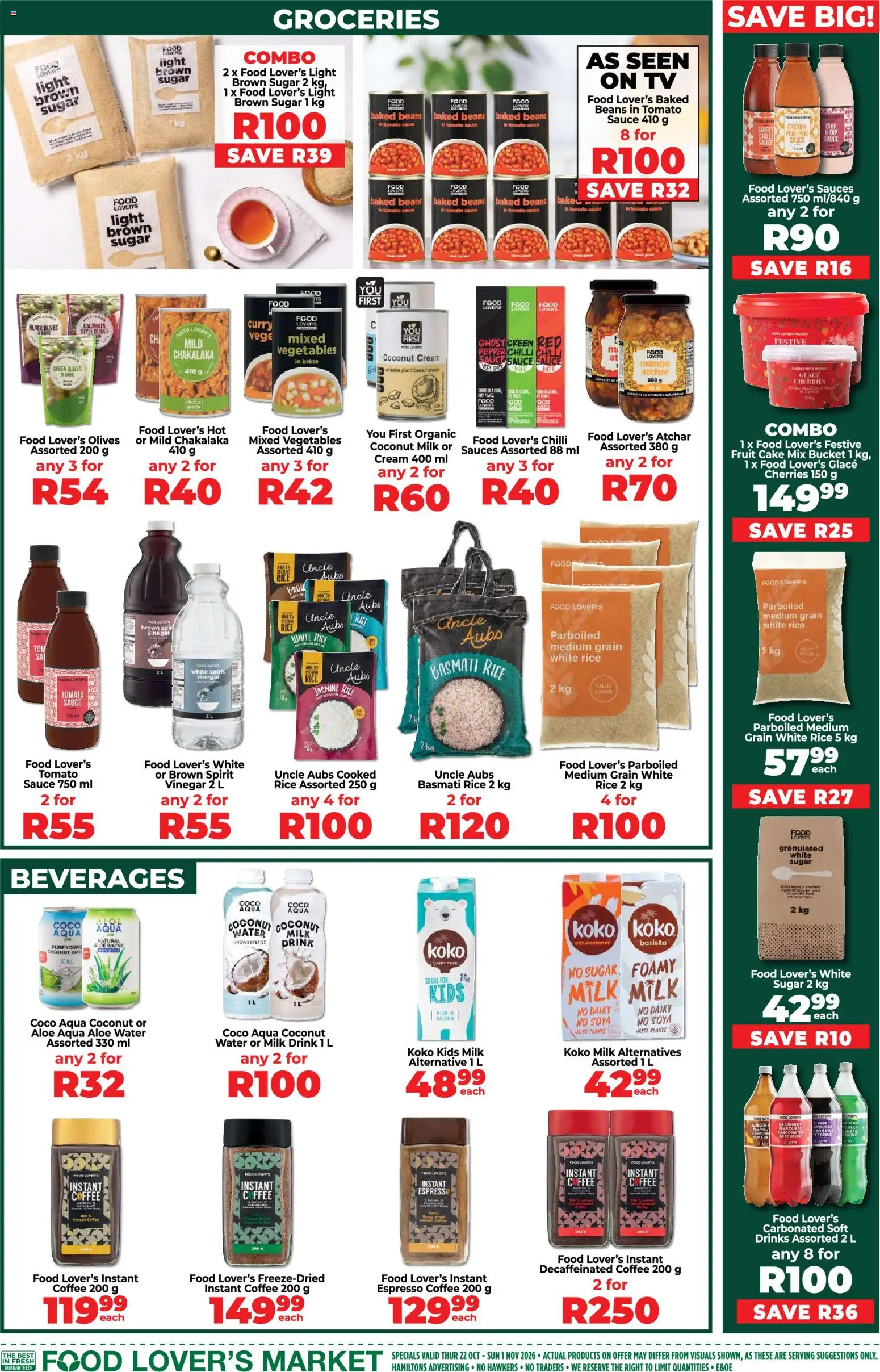 New Food Lover's Market catalogue – valid from 22/10/2026 | Page: 13 | Products: Cherries, Cream, Water, Chilli