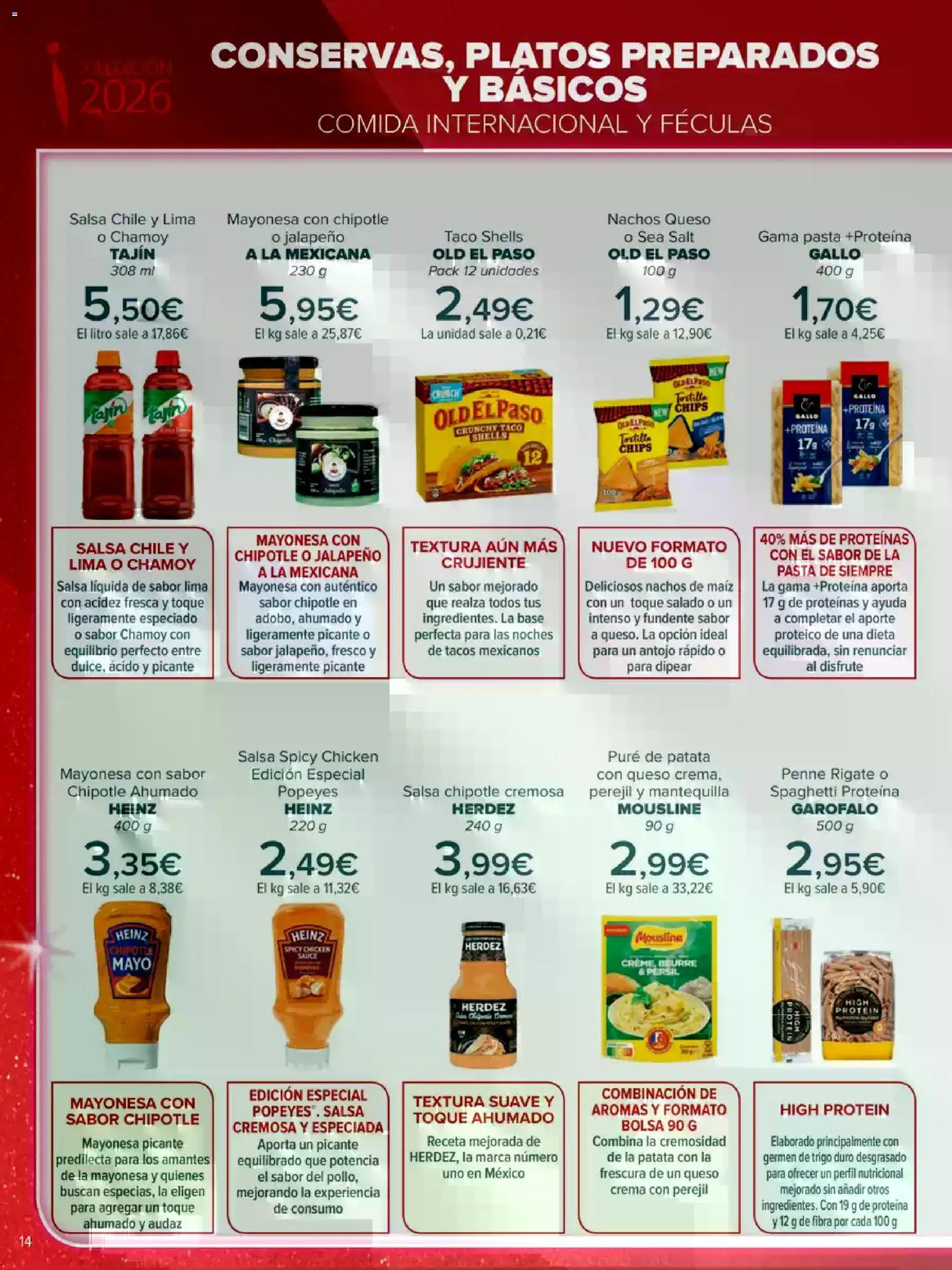 Carrefour Innovación │ válido desde el 05.05.2026 | Página: 14 | Productos: Lima, Queso, Οθόνη προβολής, Συσκευή ροής