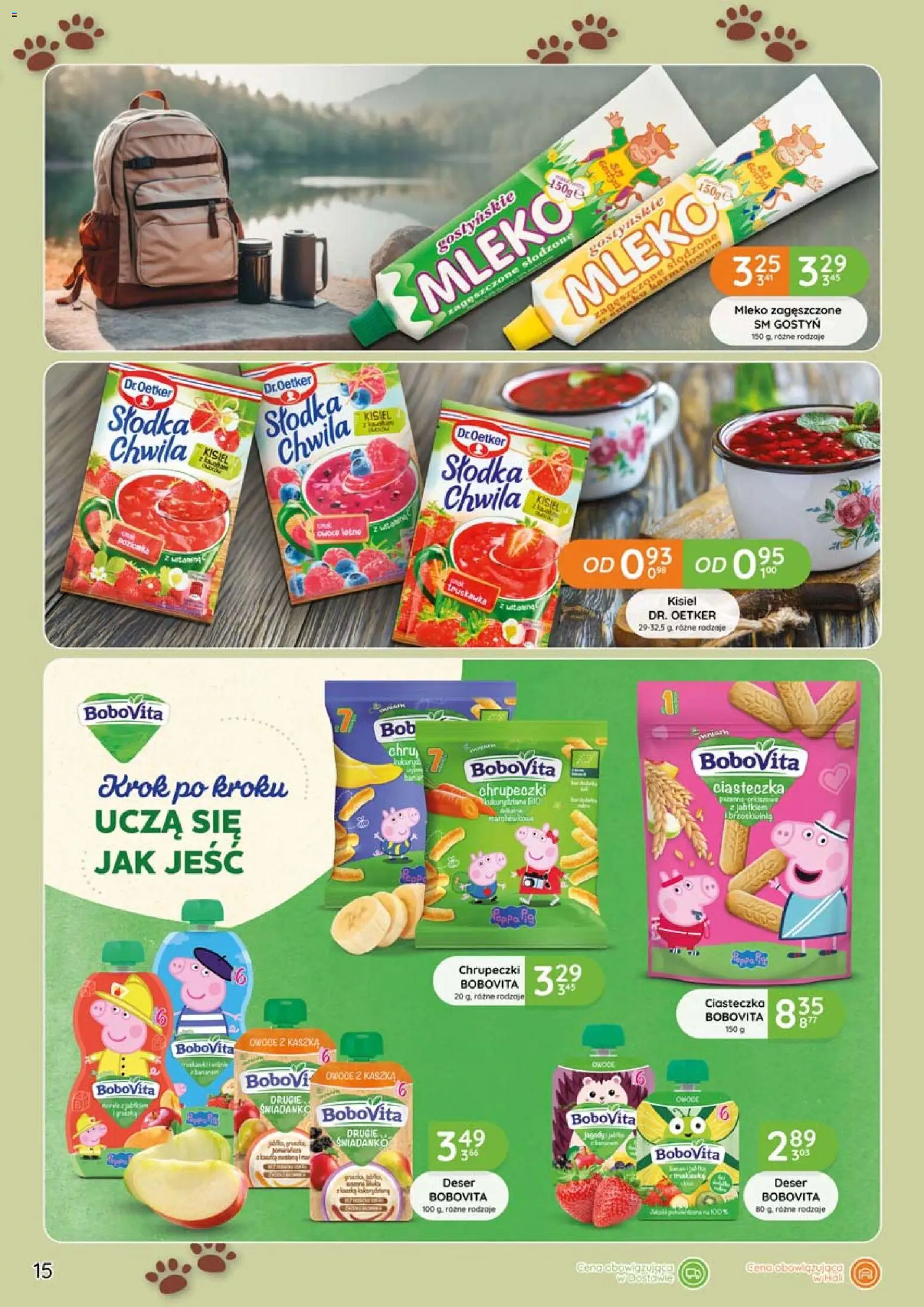 Eurocash gazetka - Biwak od 11.06.2026 | Strona: 15 | Produkty: Mleko, Ciasteczka, Owoce