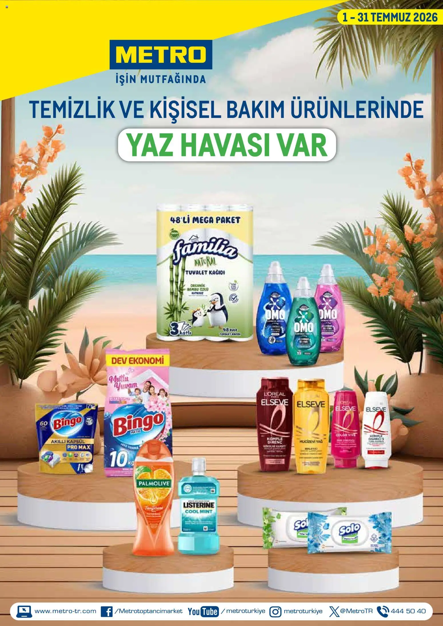 Metro - Temizlik | Kişisel bakım - 01 Temmuz 2026 tarihinden itibaren geçerlidir | Sayfa: 1 | Ürünler: Tuvalet, Yağ, Tuvalet kağıdı