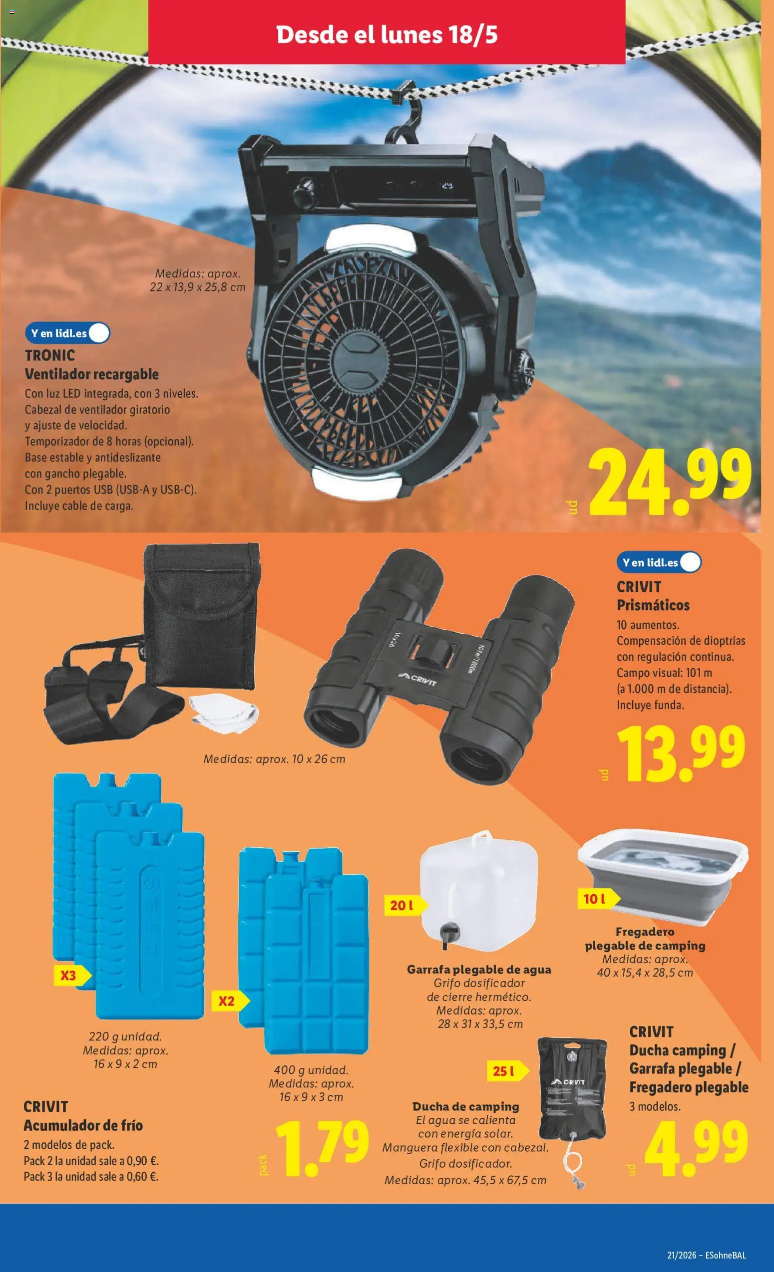 Lidl folleto de bazar │ válido desde el 18.05.2026 | Página: 11 | Productos: Fregadero, Manguera, Cable, USB