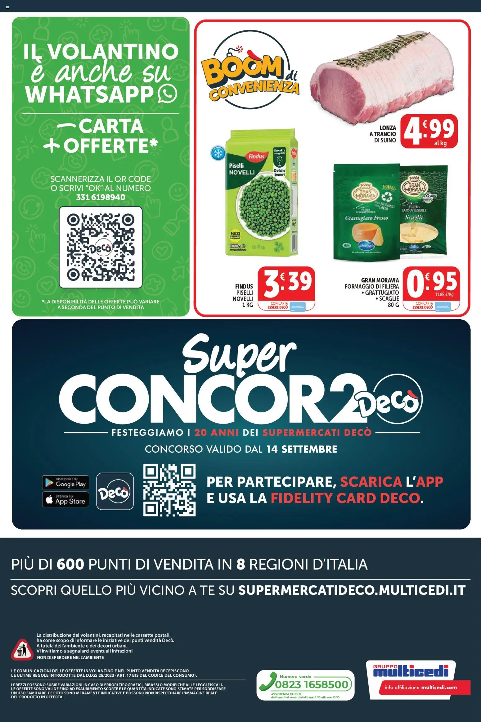 Volantino Decò del 01/09/2026 | Pagina: 12 | Prodotti: Tè, Formaggio, Piselli, Dolci