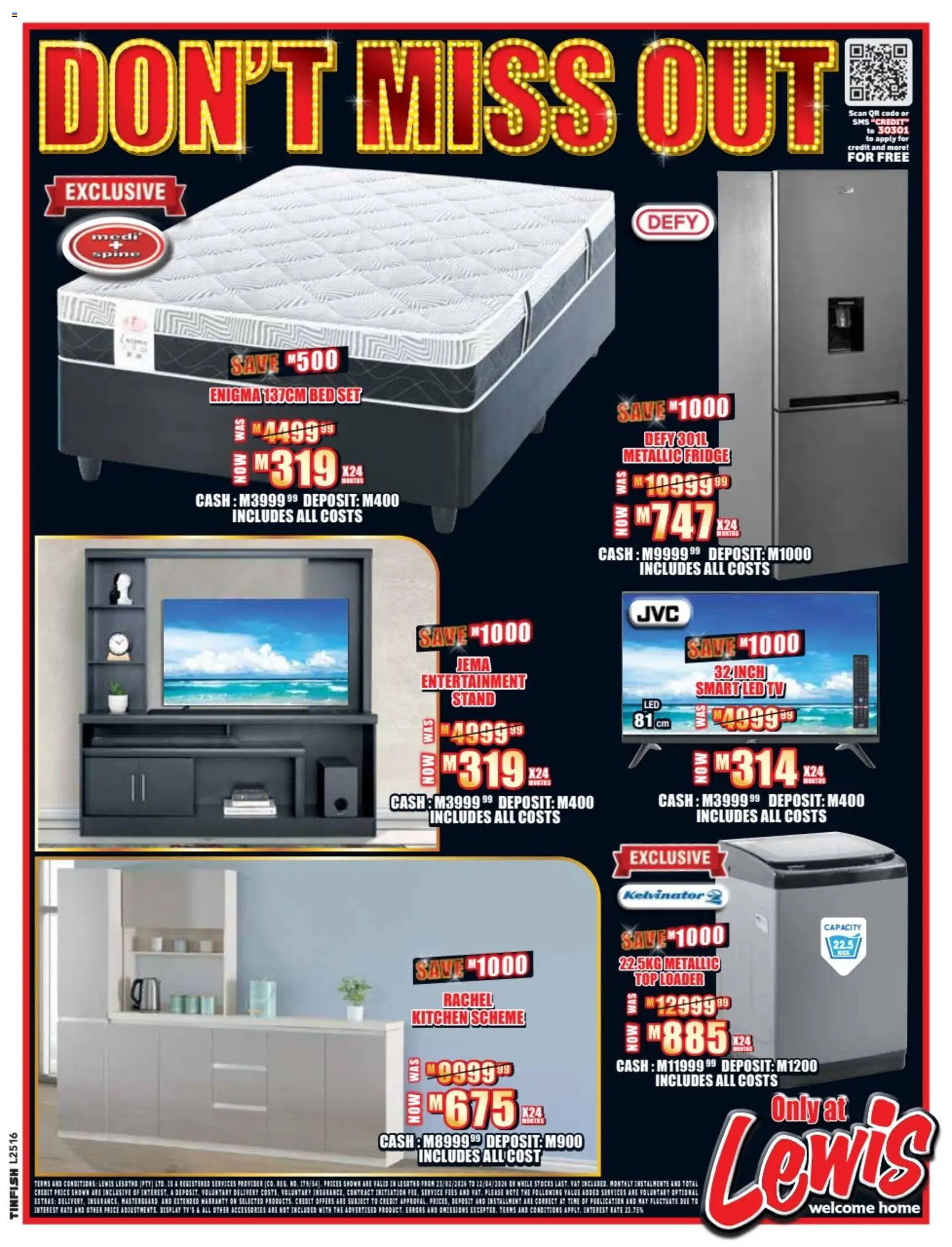 Lewis Stores - Lesotho Specials (23/02/2026 - 12/04/2026) Online