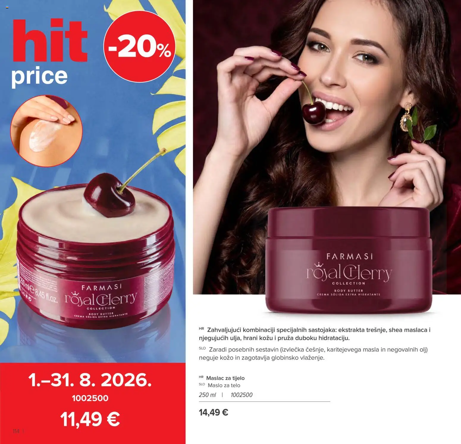 Farmasi katalog | vrijedi od 01.07.2026 | Stranica: 114 | Proizvodi: Maslac