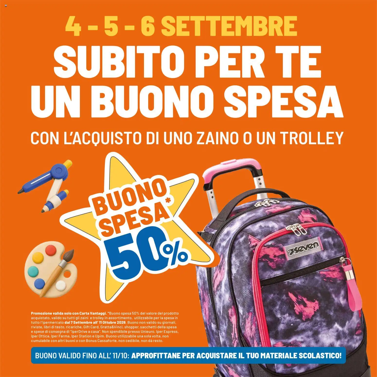 Volantino Iper del 31/08/2026 | Pagina: 41 | Prodotti: Libri, Tè, Zaino, Trolley